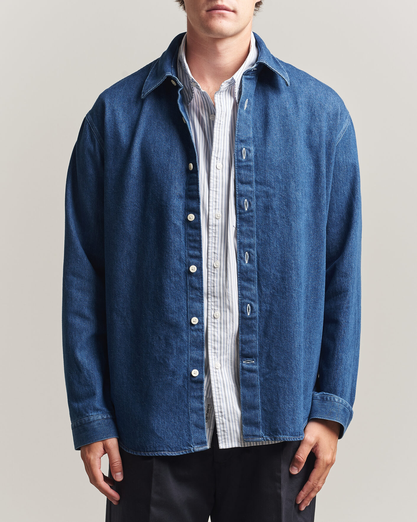 Homme | Chemises | NN07 | Casper Denim Overshirt Medium Indigo