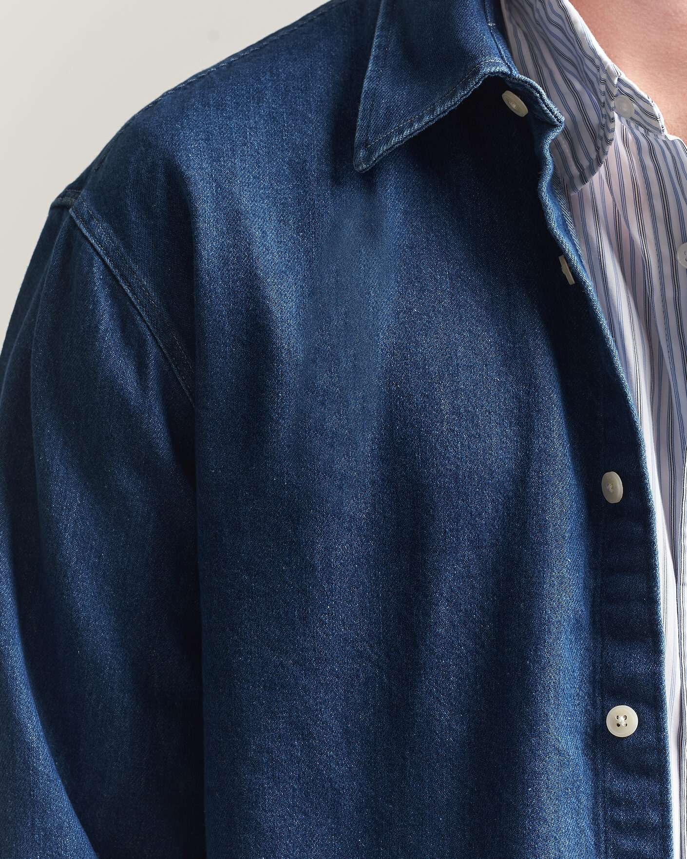 Homme | Chemises | NN07 | Casper Denim Overshirt Medium Indigo