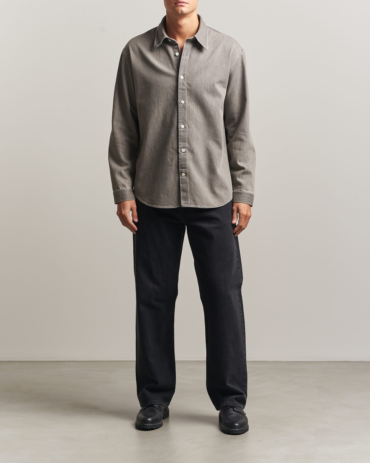 Homme | Chemises | NN07 | Casper Denim Overshirt Grey