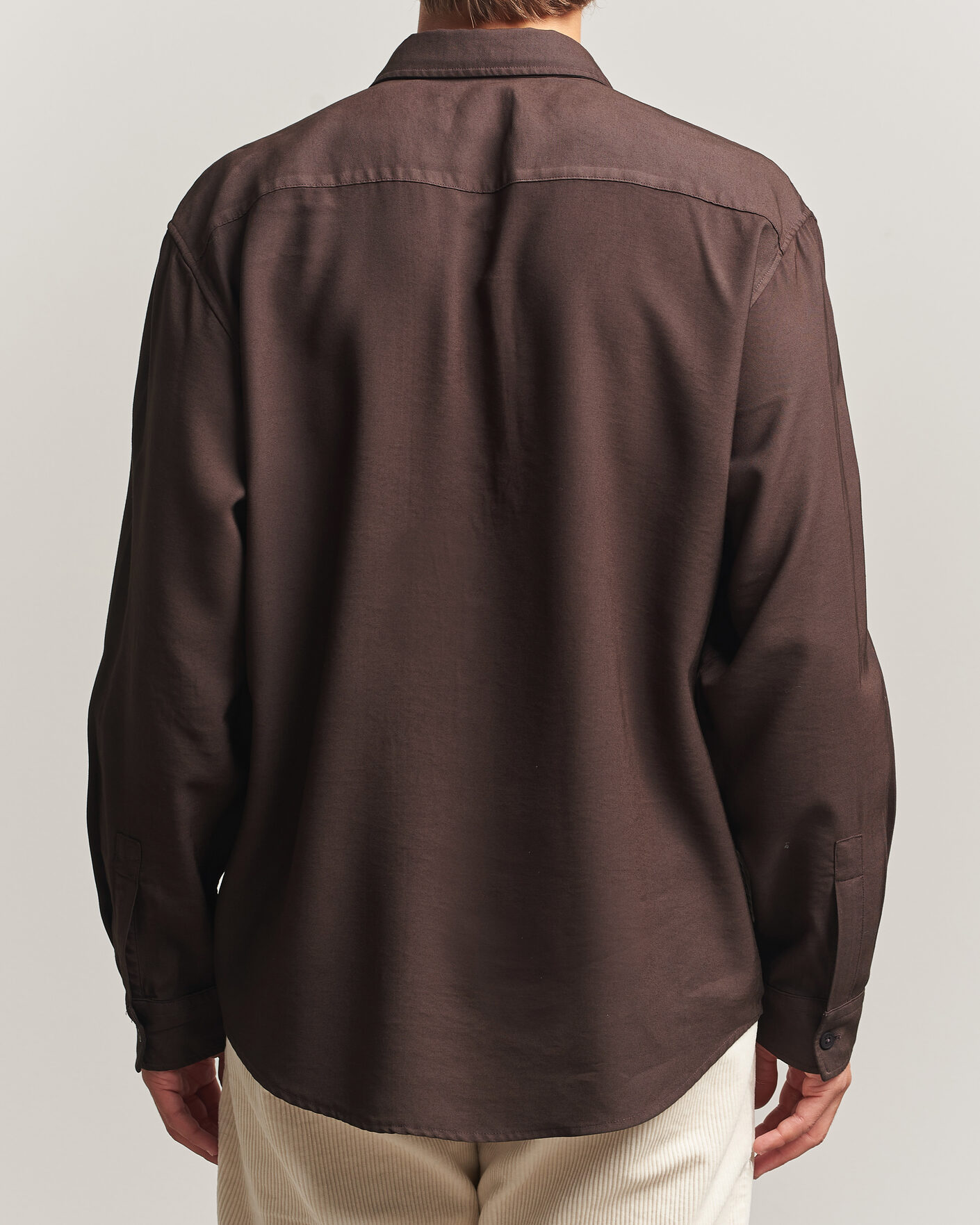 Heren | Overhemden | NN07 | Deon Viscose Shirt Deep Truffle