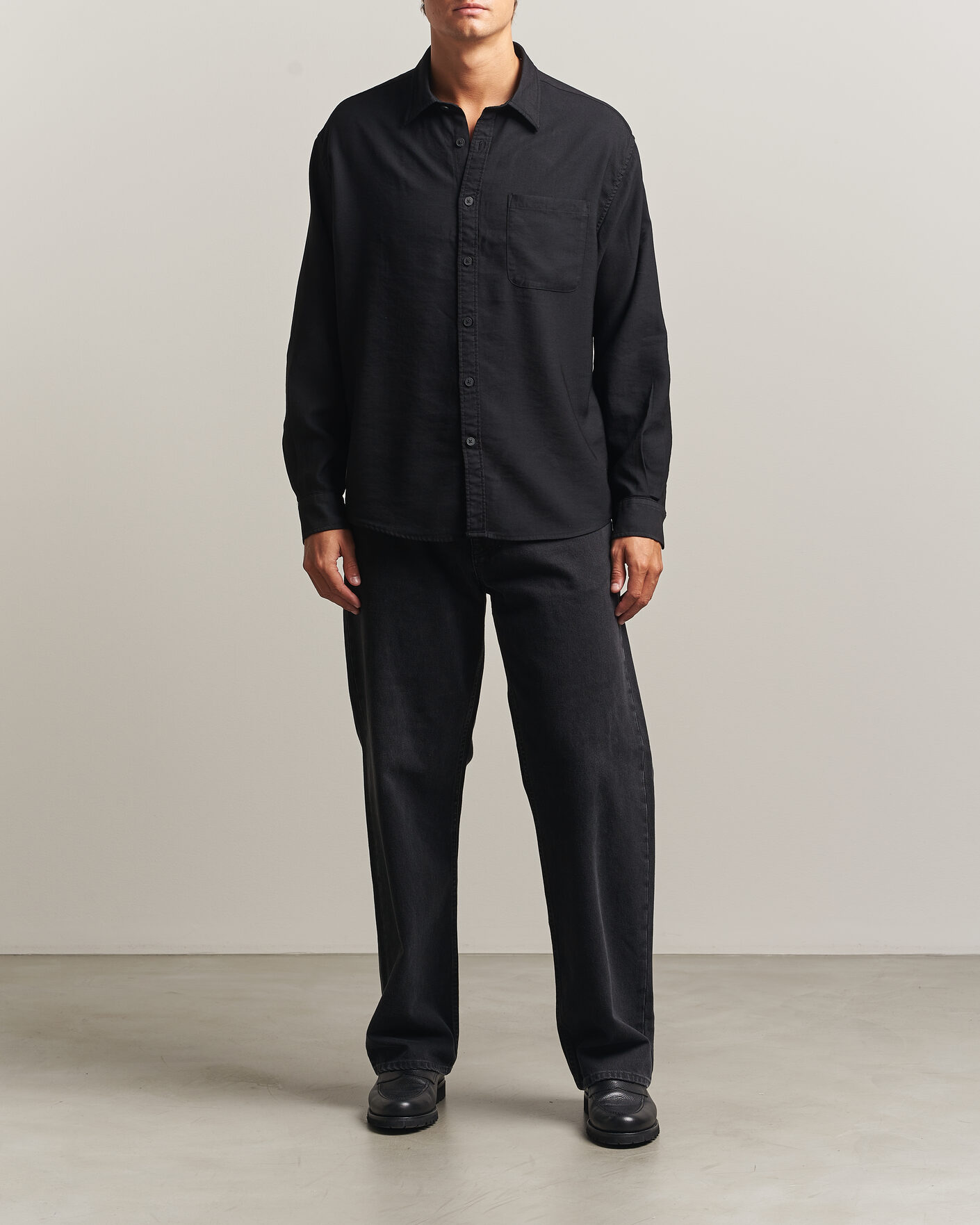 Homme | Chemises | NN07 | Deon Viscose Shirt Black