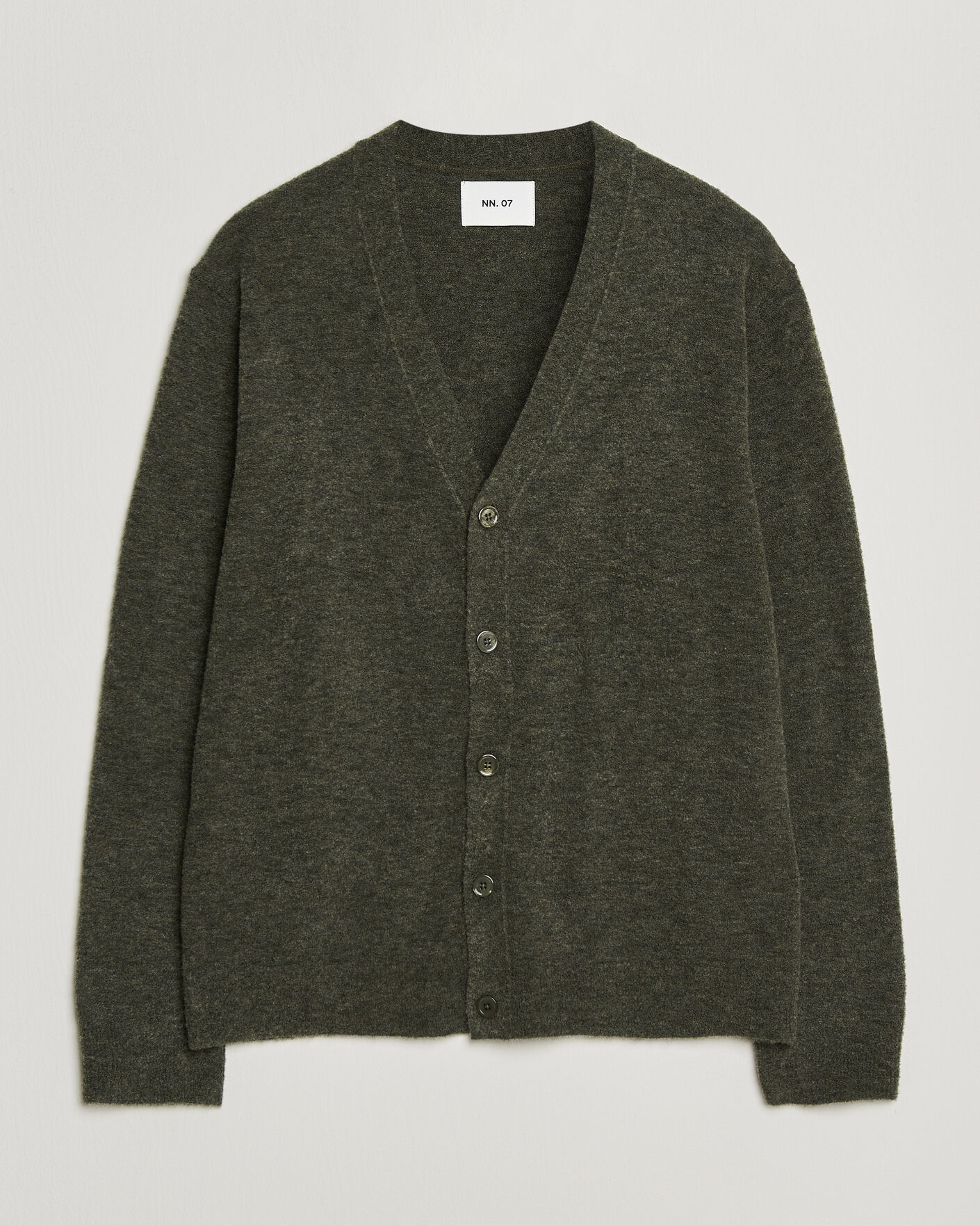 Homme | Pulls Et Tricots | NN07 | Gavin Brushed Wool Knitted Cardigan Dark Army