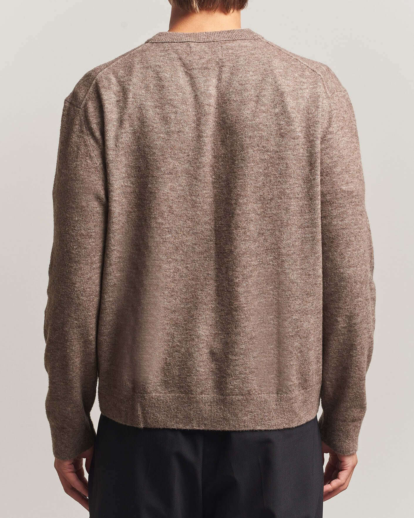 Heren | Truien | NN07 | Gavin Brushed Wool Knitted Sweater Desert Clay
