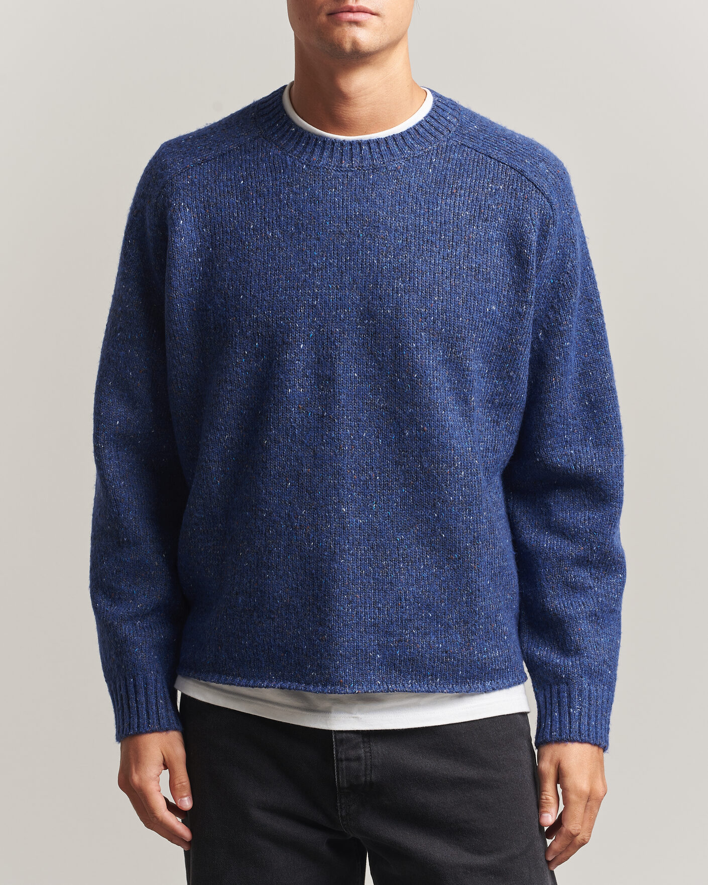 Heren | Truien | NN07 | Jim Neps Wool Knitted Sweater Blue Ignition
