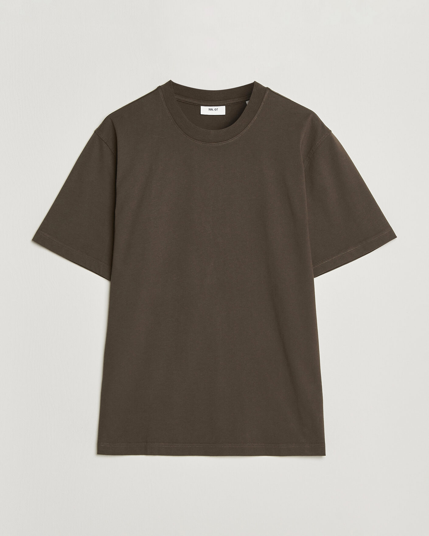 Heren | T-shirts | NN07 | Adam Crew Neck T-Shirt Earthwood
