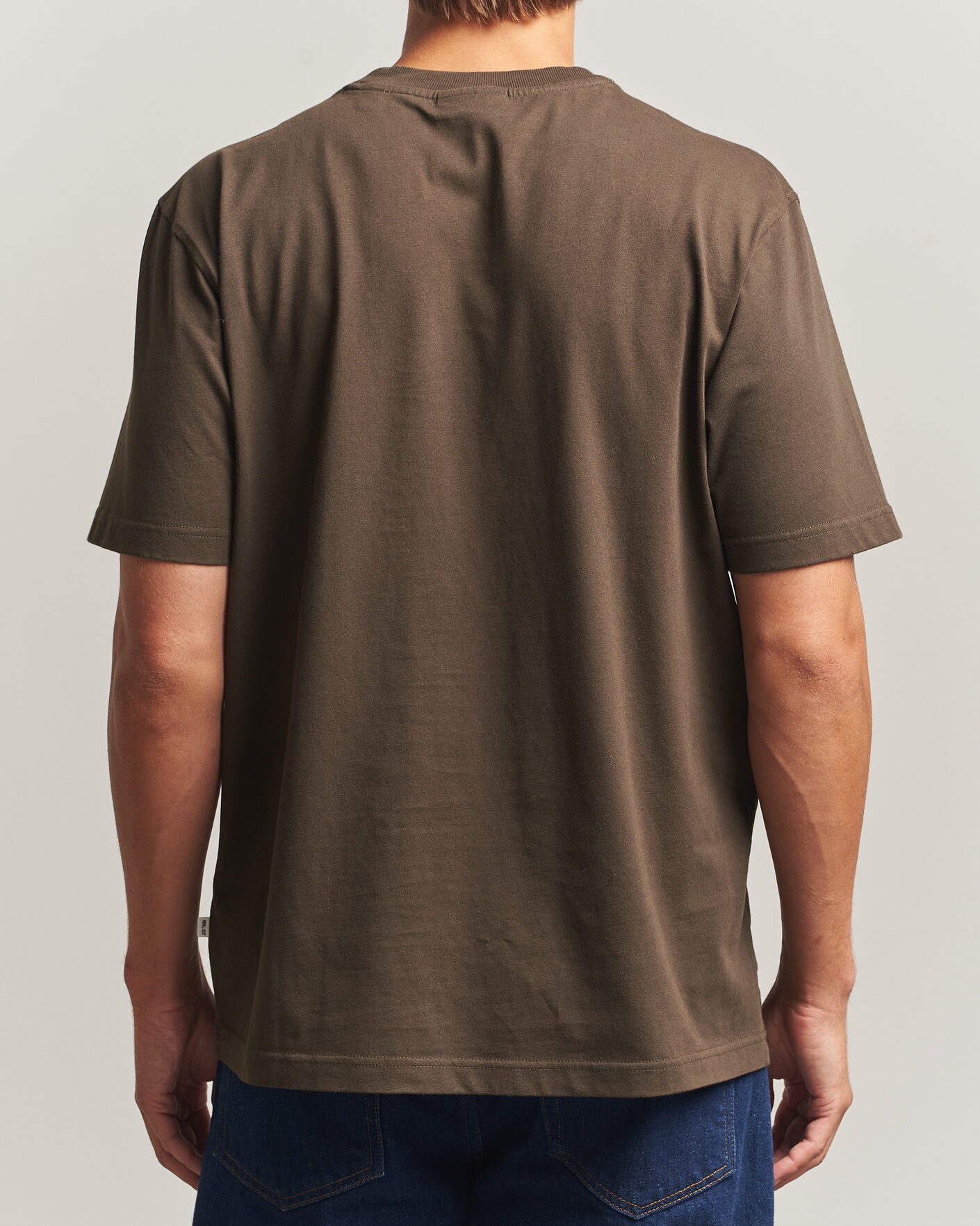 Heren | T-shirts | NN07 | Adam Crew Neck T-Shirt Earthwood