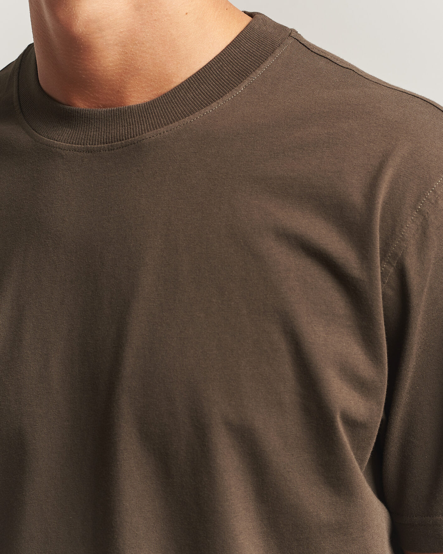 Heren | T-shirts | NN07 | Adam Crew Neck T-Shirt Earthwood