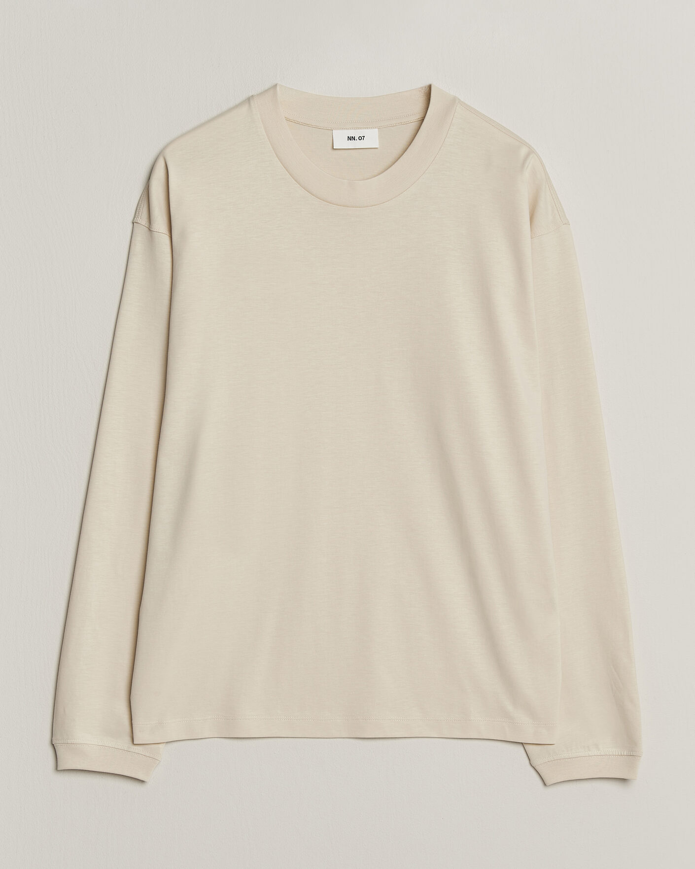 Homme | T-shirts | NN07 | Lionel Suvin Cotton Long Sleeve T-Shirt Ivory