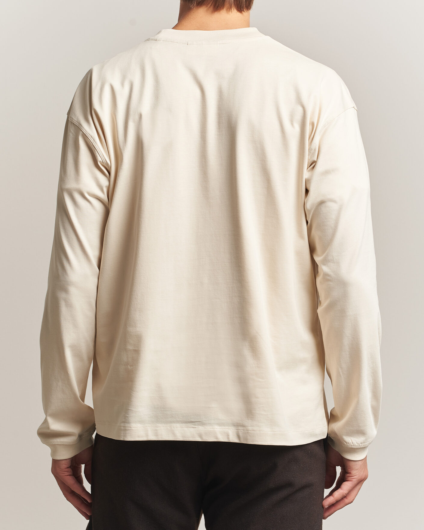 Homme | T-shirts | NN07 | Lionel Suvin Cotton Long Sleeve T-Shirt Ivory