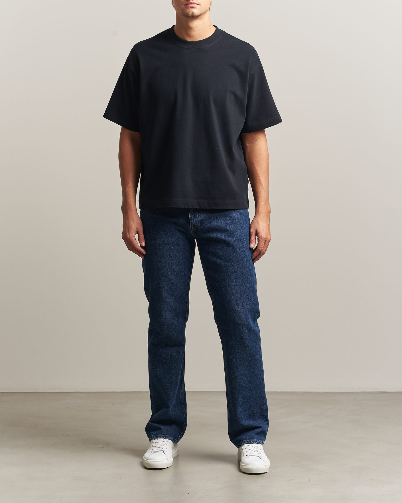 Homme | T-shirts | NN07 | David Heavy Crew Neck T-Shirt Black