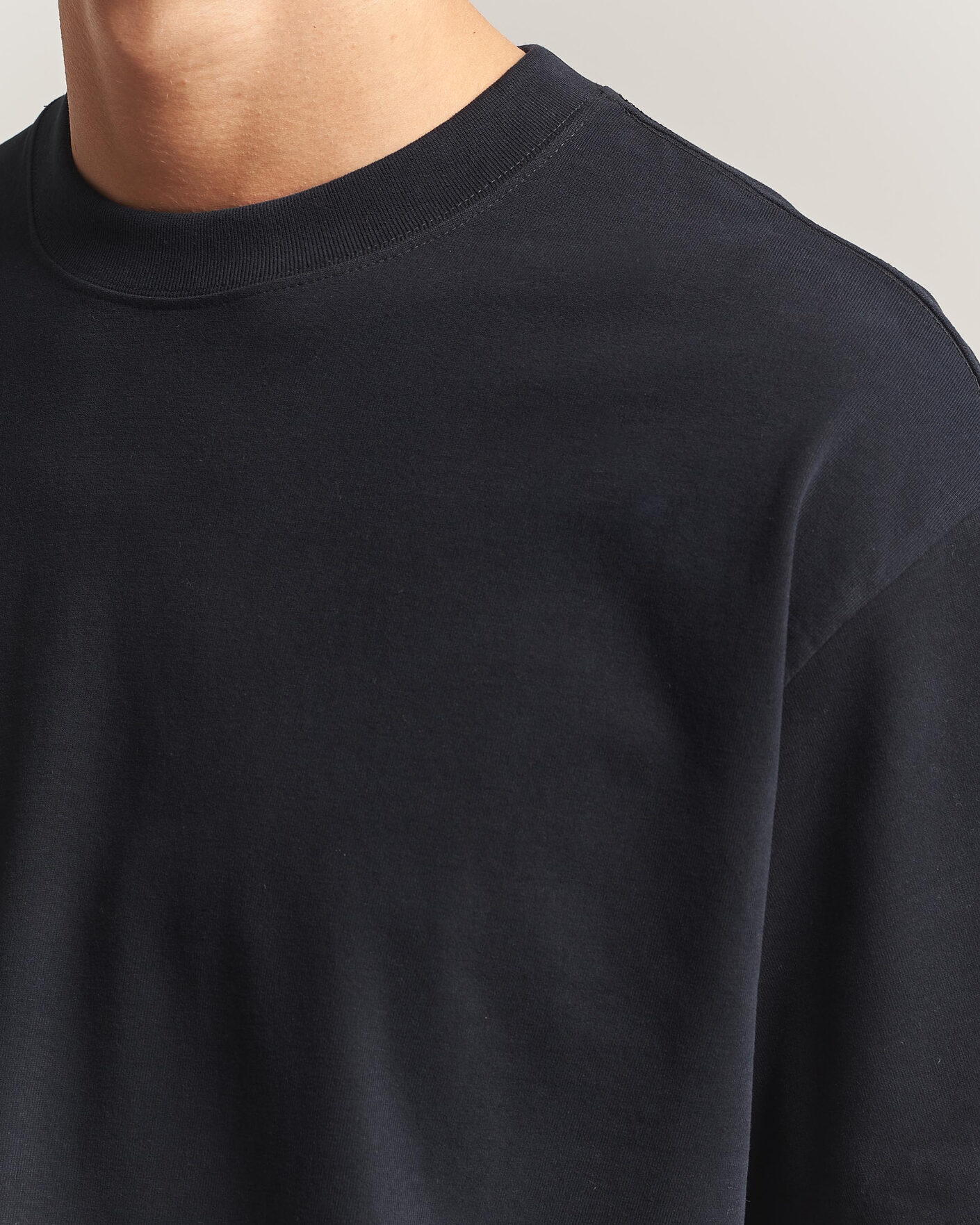 Homme | T-shirts | NN07 | David Heavy Crew Neck T-Shirt Black