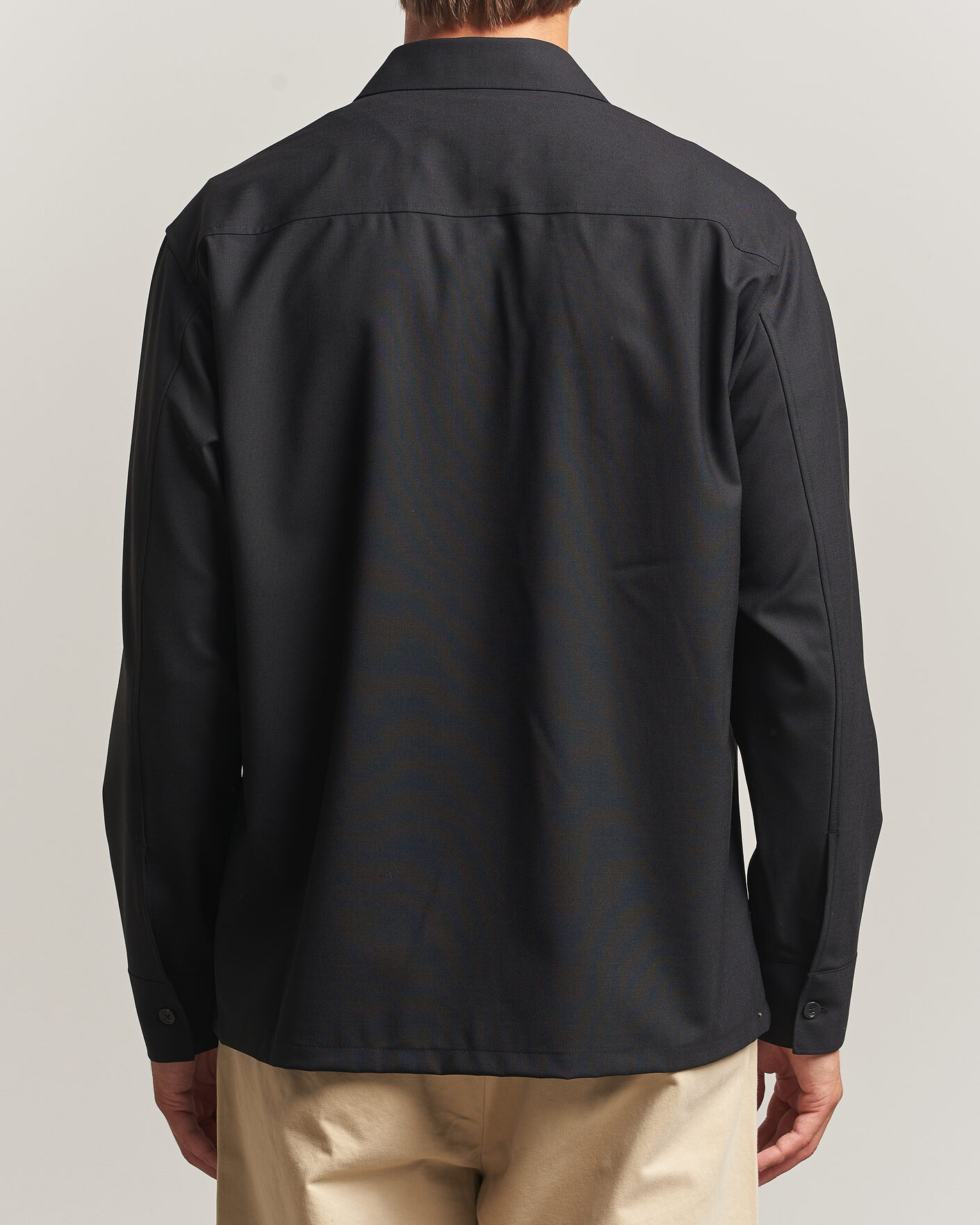Heren | Overhemden | NN07 | Freddy Wool Overshirt Black