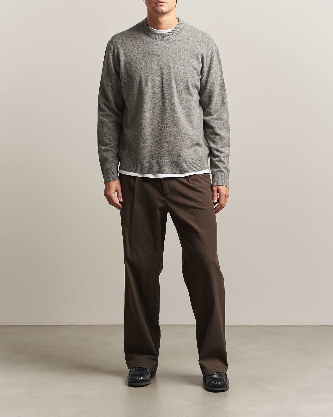 Homme | Pulls Et Tricots | NN07 | Raz Lambswool Knitted Sweater Grey Melange