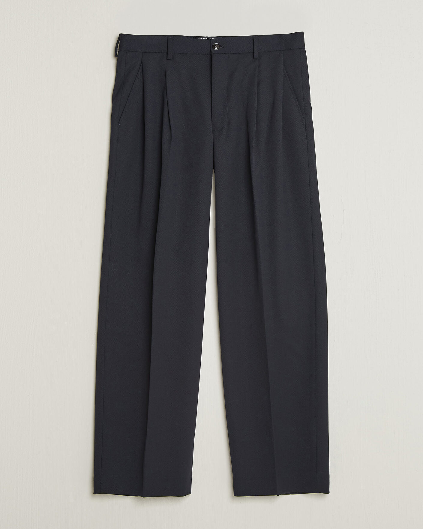 Homme | Pantalons | NN07 | Justin Wool Pleated Suit Trousers Deep Navy