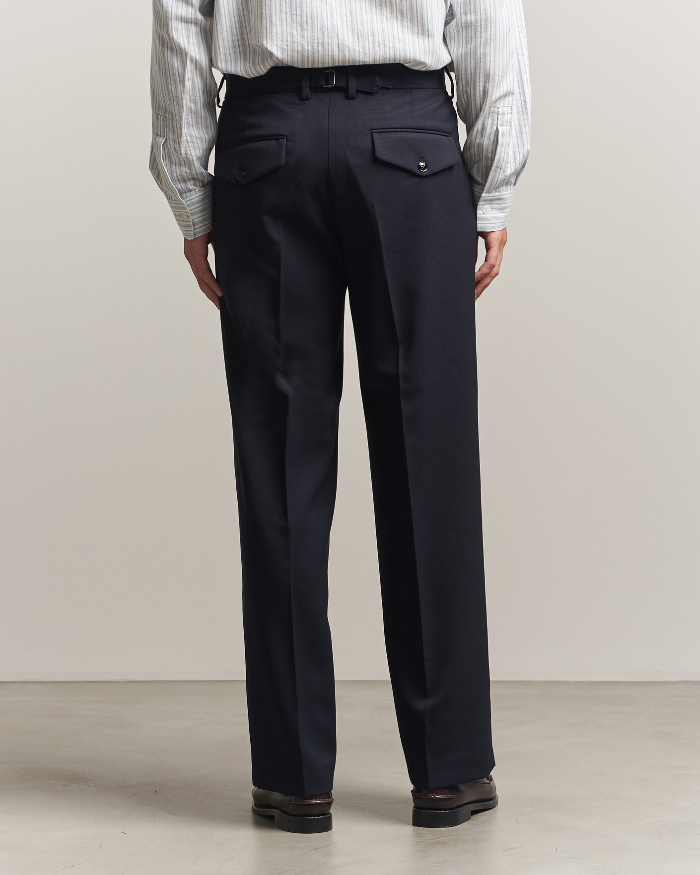 Homme | Pantalons | NN07 | Justin Wool Pleated Suit Trousers Deep Navy