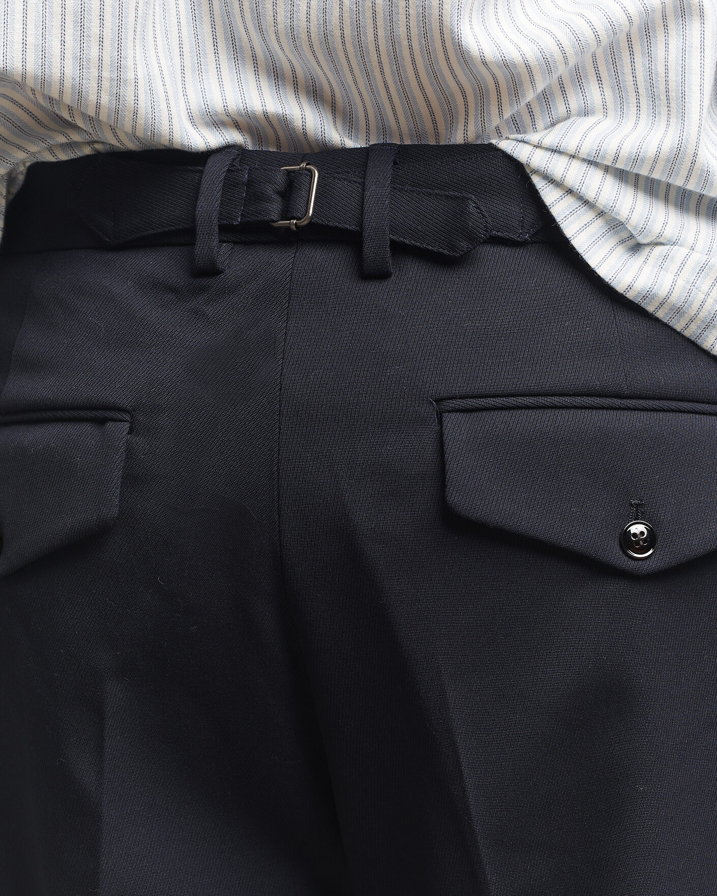 Homme | Pantalons | NN07 | Justin Wool Pleated Suit Trousers Deep Navy