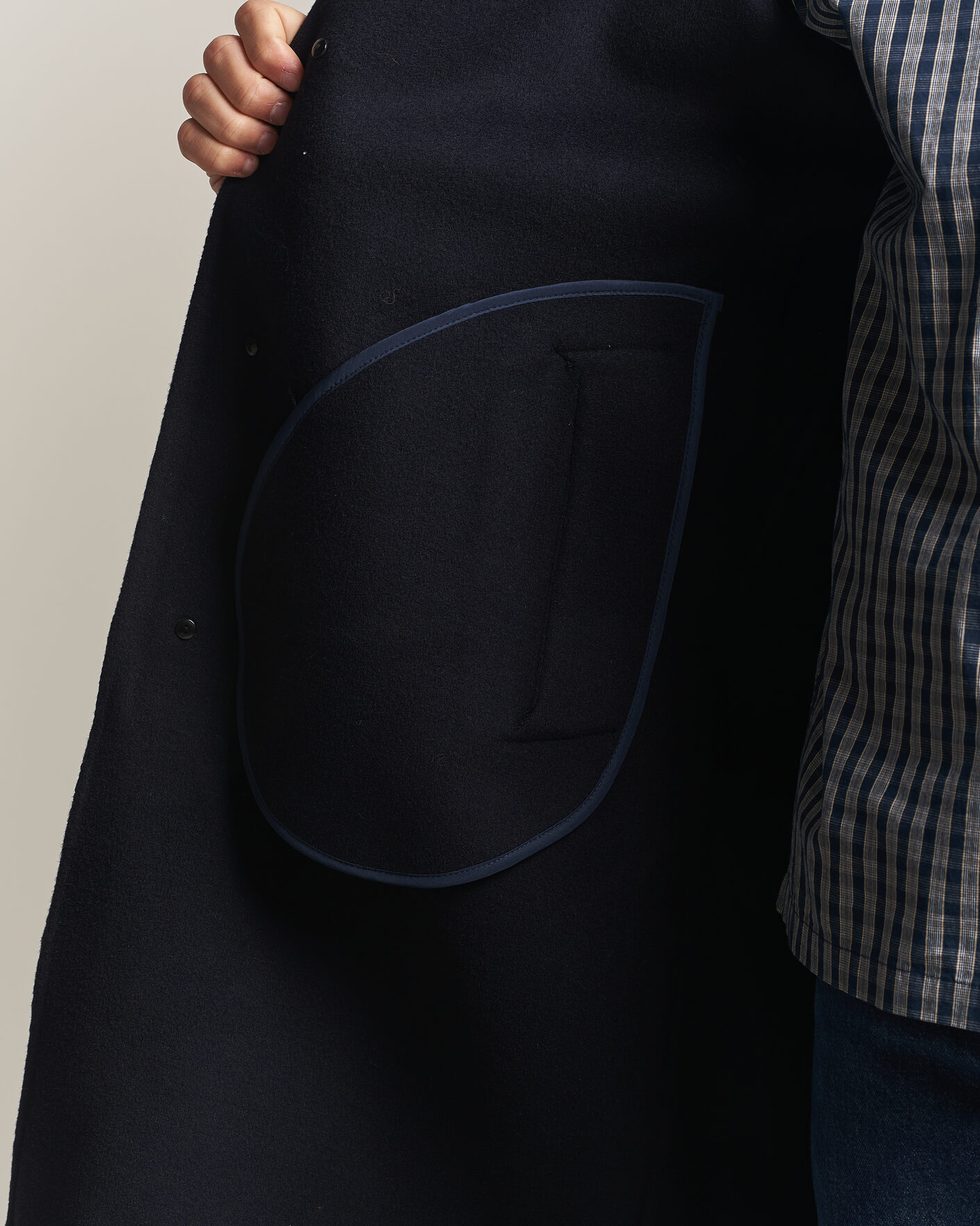 Heren | Jassen | NN07 | Kendrick Wool Coat Navy Blue