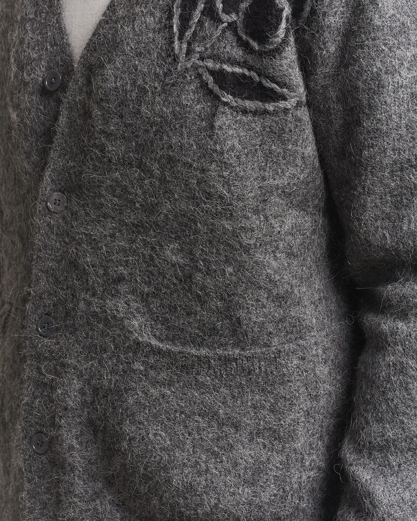 Homme | Pulls Et Tricots | NN07 | Kyle Alpaca Knitted Cardigan Dark Grey Melange