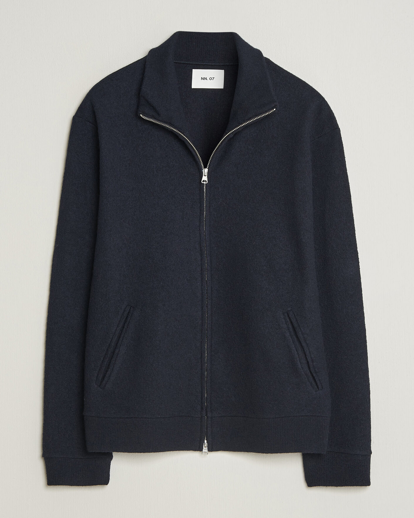 Homme | Pulls Et Tricots | NN07 | Soft Boiled Wool Full Zip Navy Blue