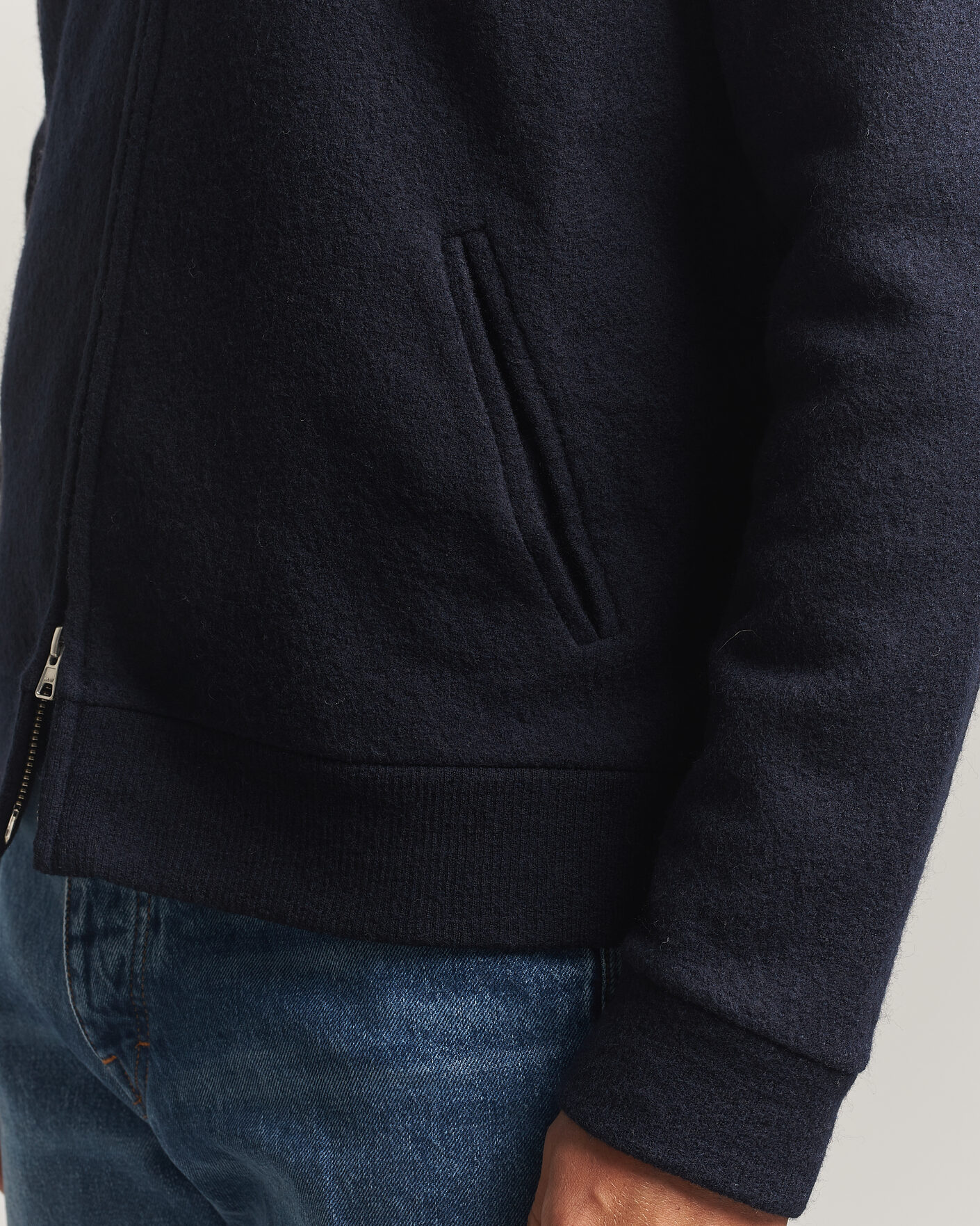Homme | Pulls Et Tricots | NN07 | Soft Boiled Wool Full Zip Navy Blue