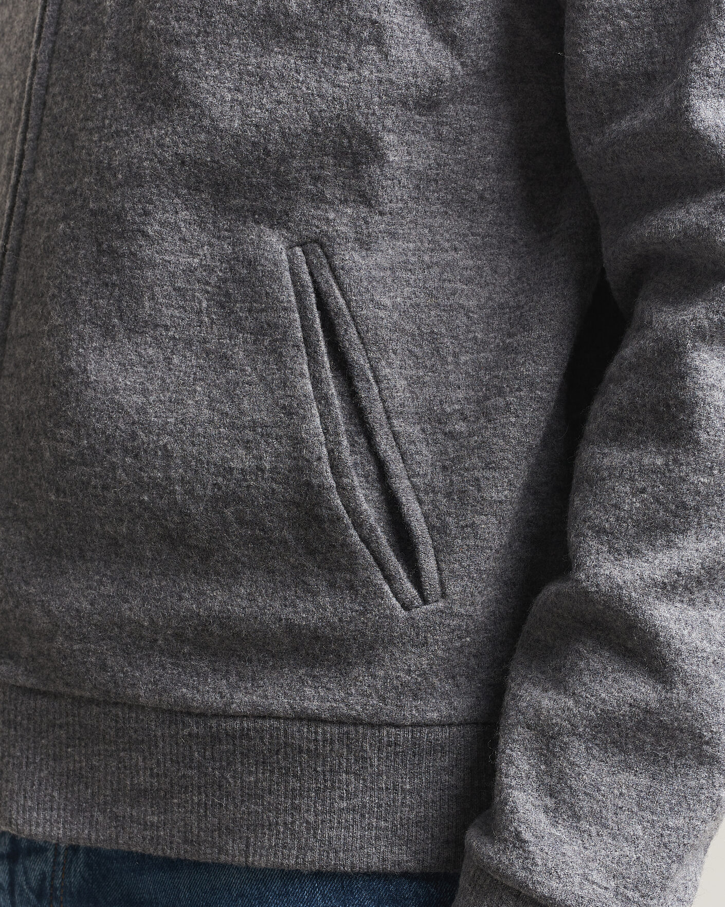 Heren | Truien | NN07 | Soft Boiled Wool Full Zip Dark Grey Melange