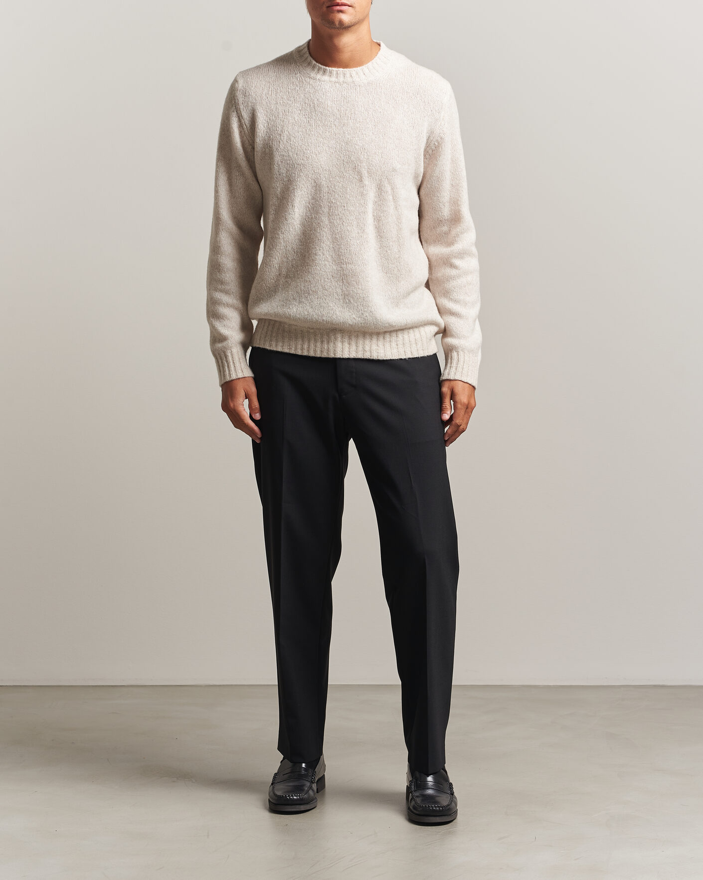 Homme | Pantalons | NN07 | Brendan Wool Drawstring Trousers Black