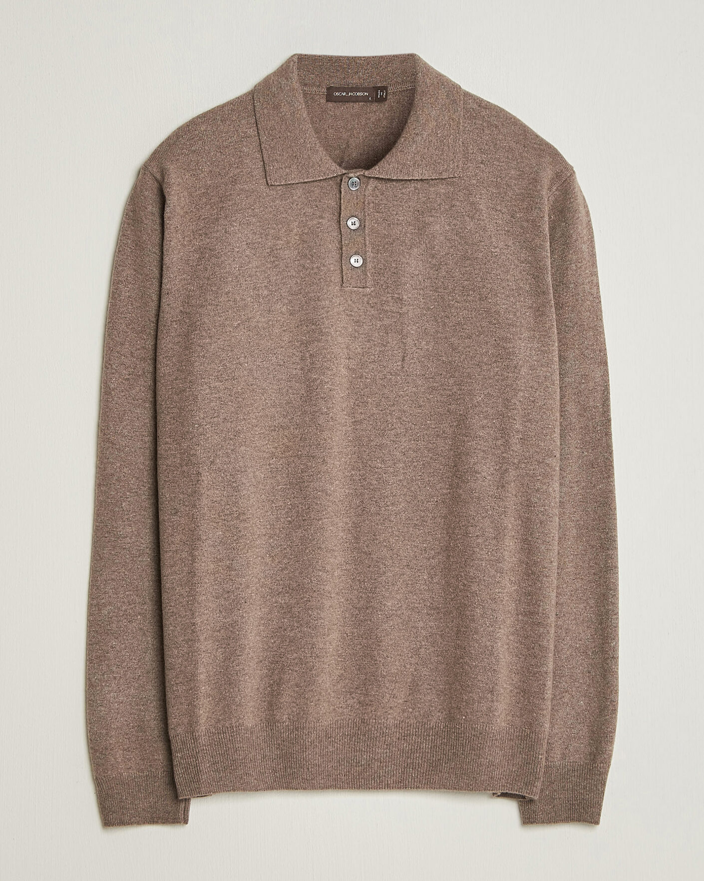 Homme | Pulls Et Tricots | Oscar Jacobson | Pepe Wool/Cashmere Polo Light Brown