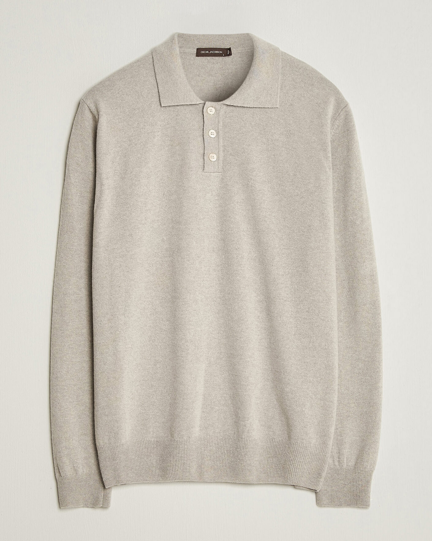 Homme | Pulls Et Tricots | Oscar Jacobson | Pepe Wool/Cashmere Polo Light Beige
