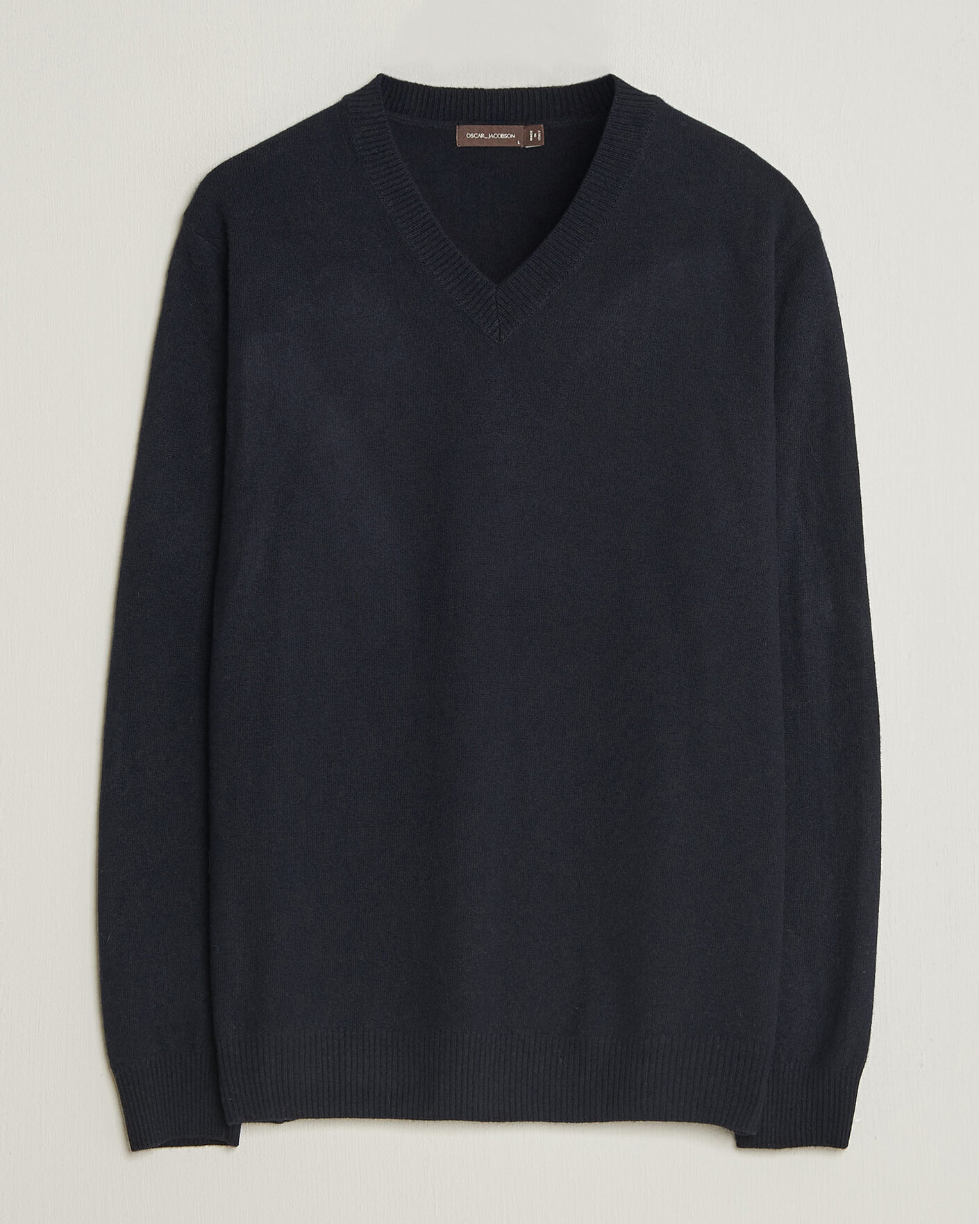Homme | Pulls Et Tricots | Oscar Jacobson | Gregor Wool/Cashmere V-Neck Navy
