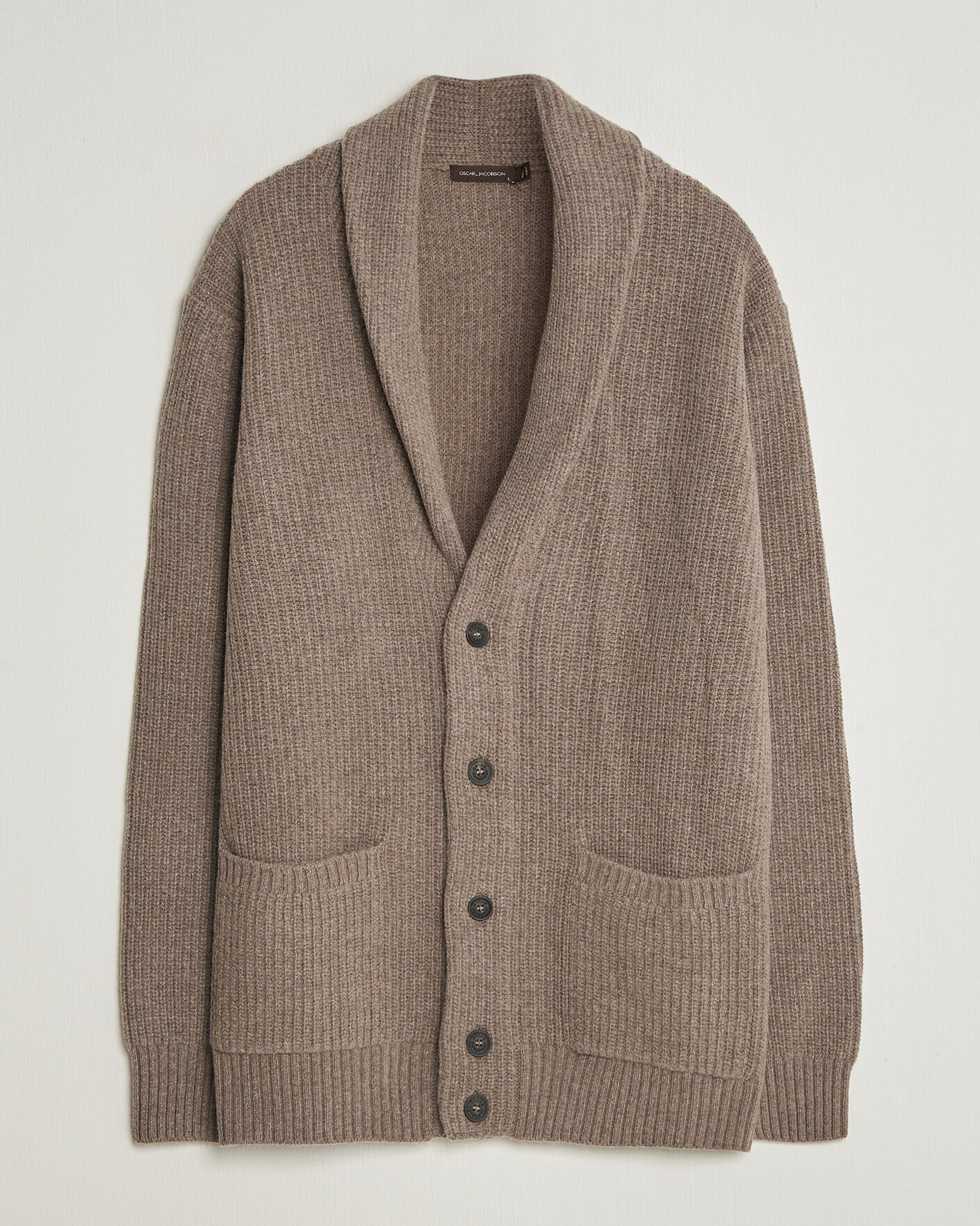 Heren | Truien | Oscar Jacobson | Roland Wool Cardigan Beige
