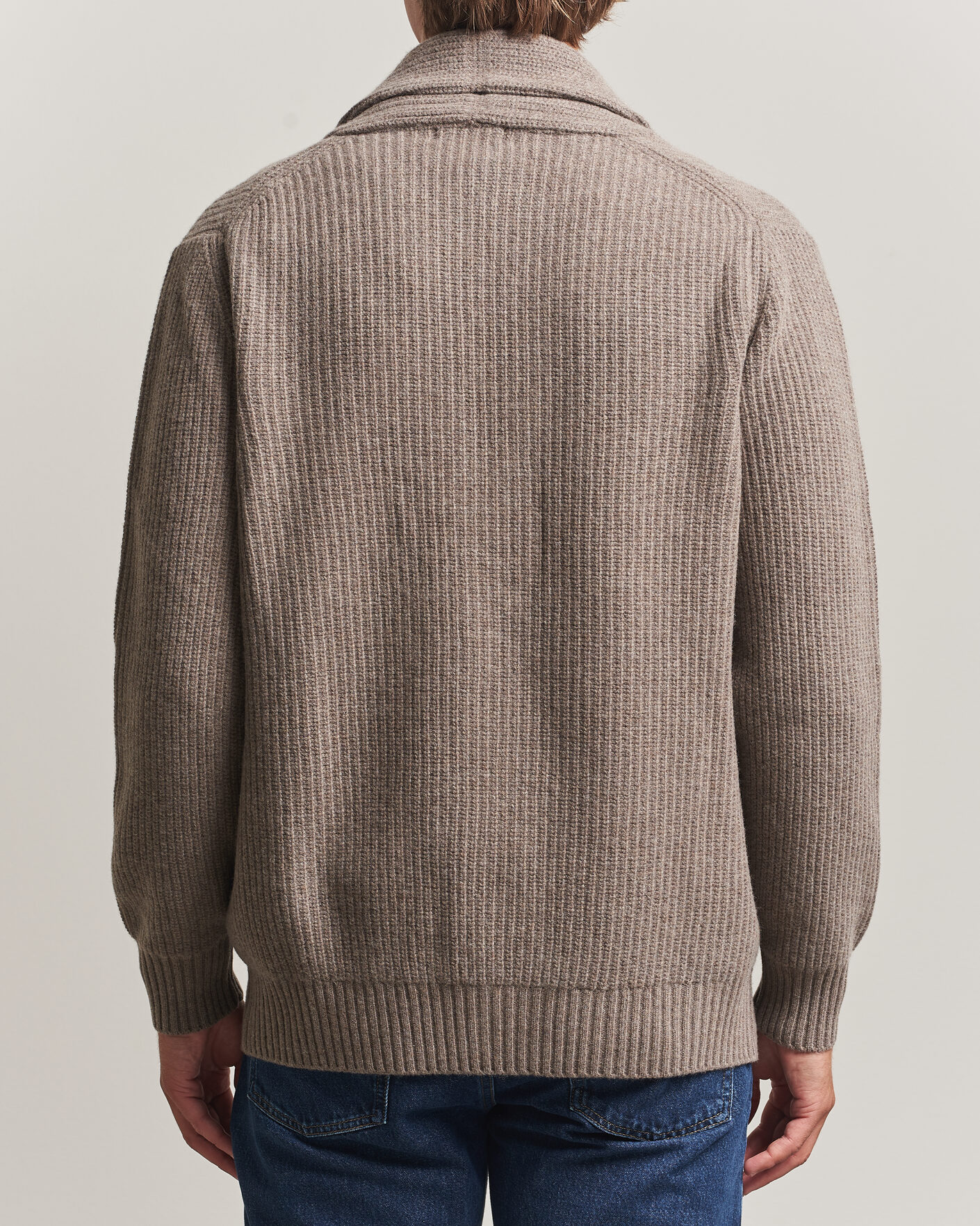 Heren | Truien | Oscar Jacobson | Roland Wool Cardigan Beige