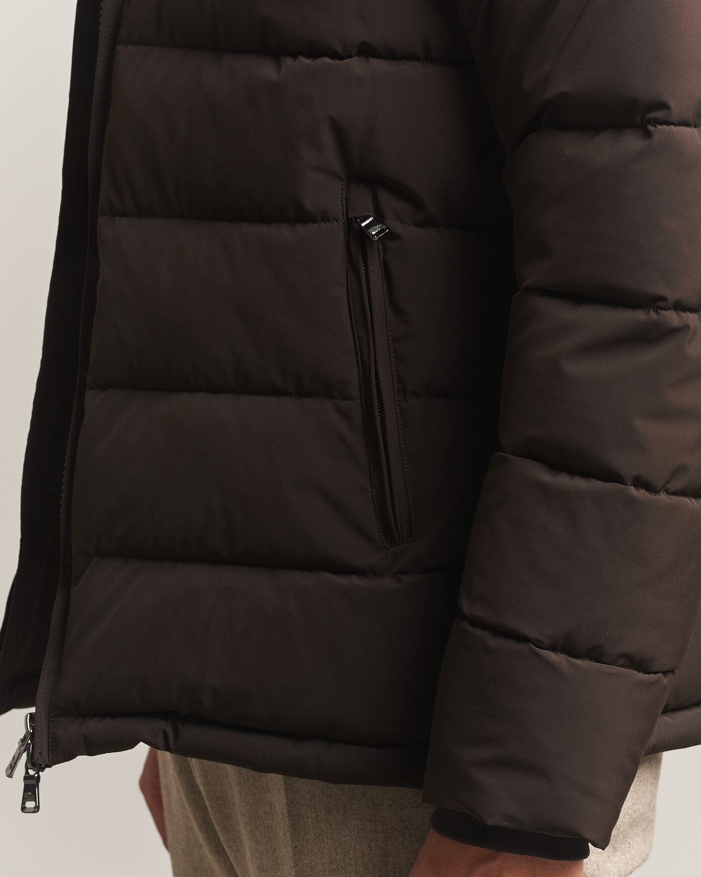 Homme | Manteaux Et Vestes | Oscar Jacobson | Hooded Puffer Jacket Brown