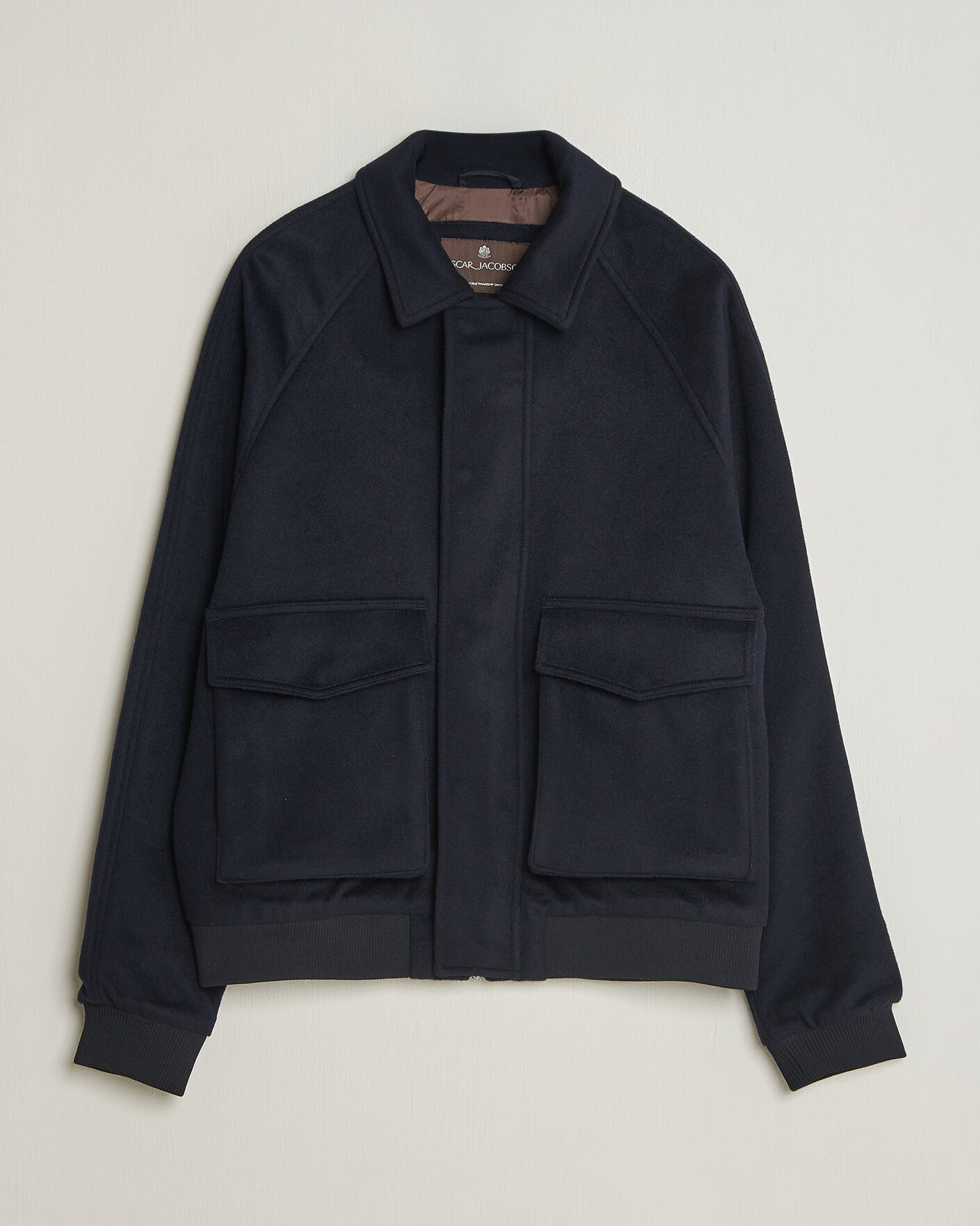 Homme | Manteaux Et Vestes | Oscar Jacobson | Aviator Wool Jacket Navy