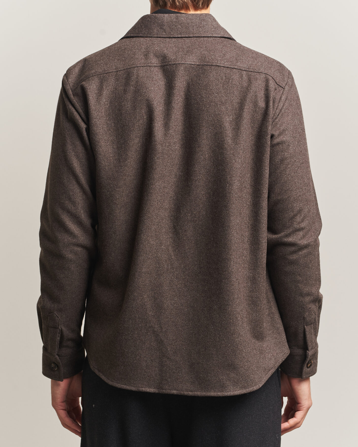 Heren | Overhemden | Oscar Jacobson | Magnus Wool Shirt Jacket Brown