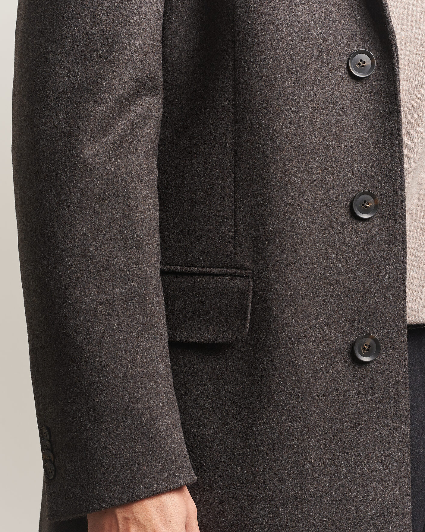 Heren | Jassen | Oscar Jacobson | Sergio Wool Coat Brown