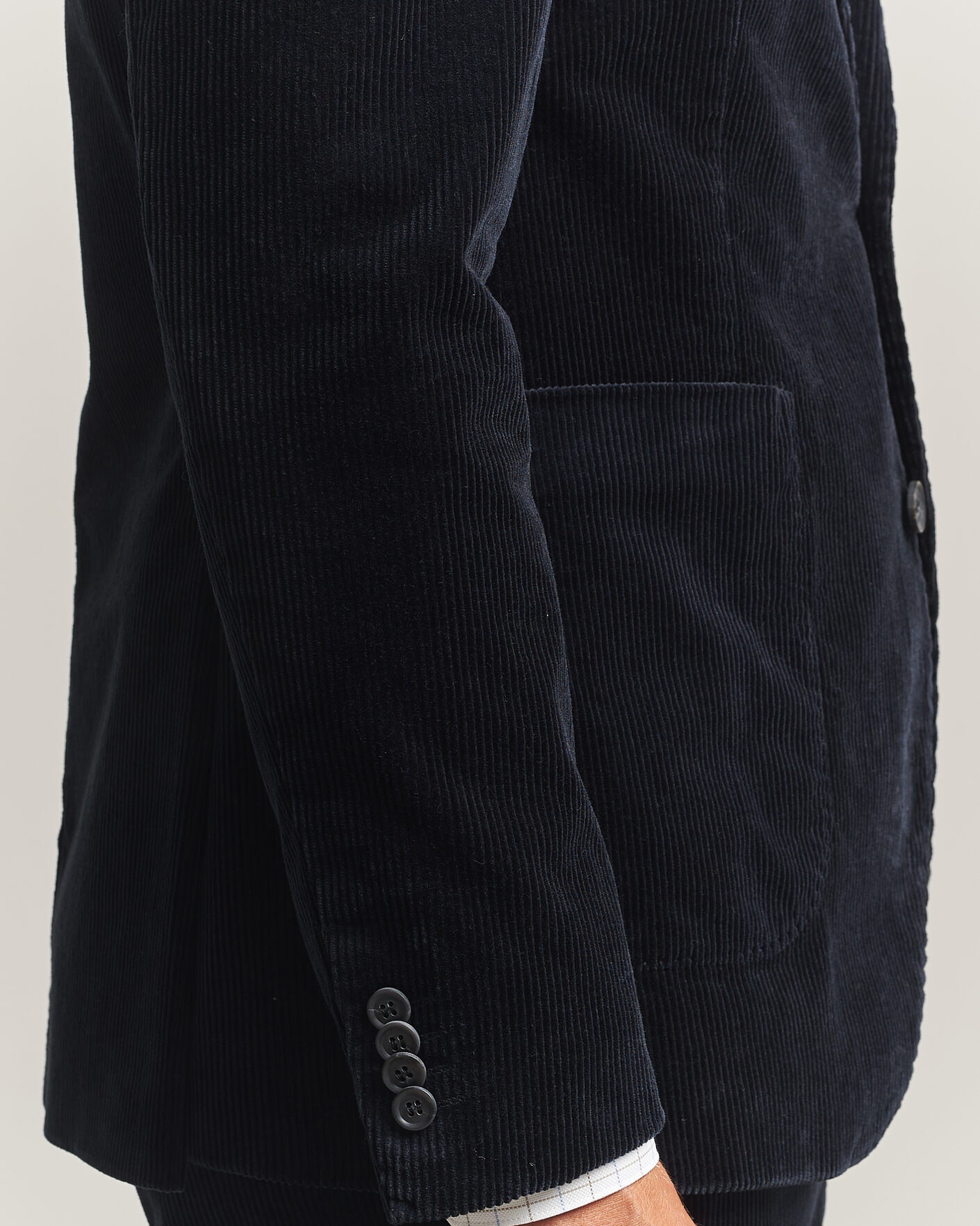 Heren | Blazers | Oscar Jacobson | Fogerty Patch Pocket Cord Blazer Navy