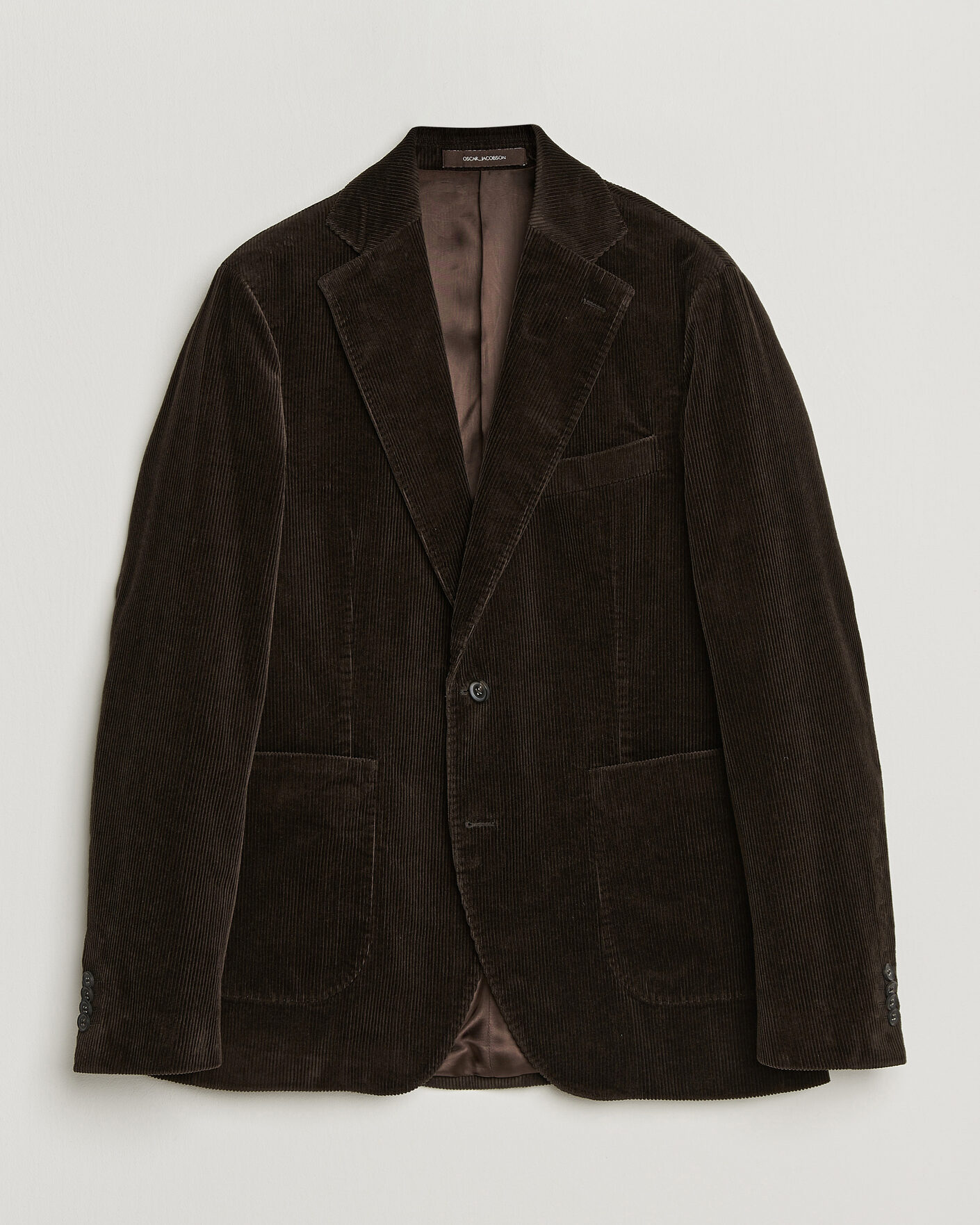Homme | Blazers | Oscar Jacobson | Fogerty Patch Pocket Cord Blazer Dark Brown