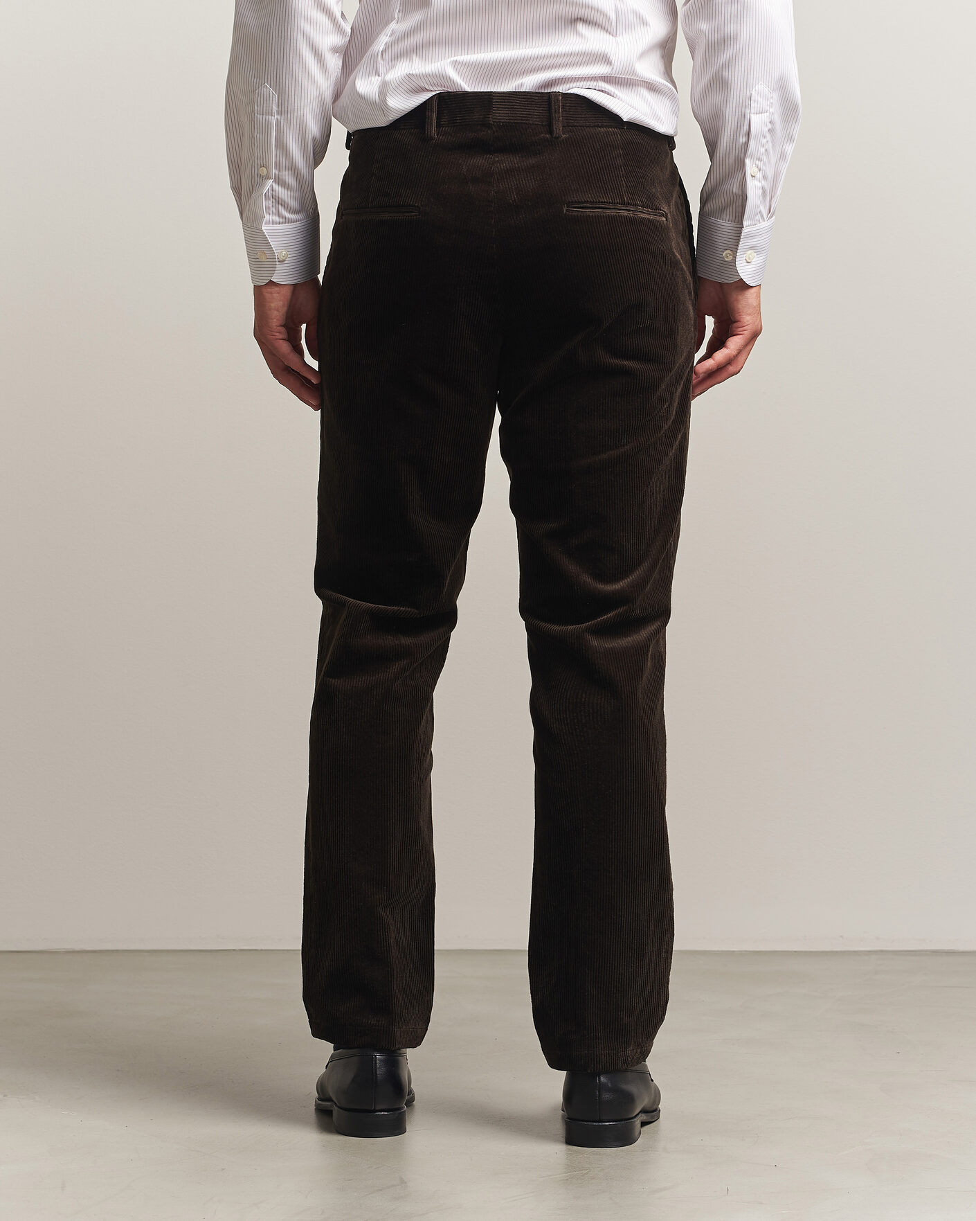 Heren | Broeken | Oscar Jacobson | Dandy Corduroy Trousers Dark Brown