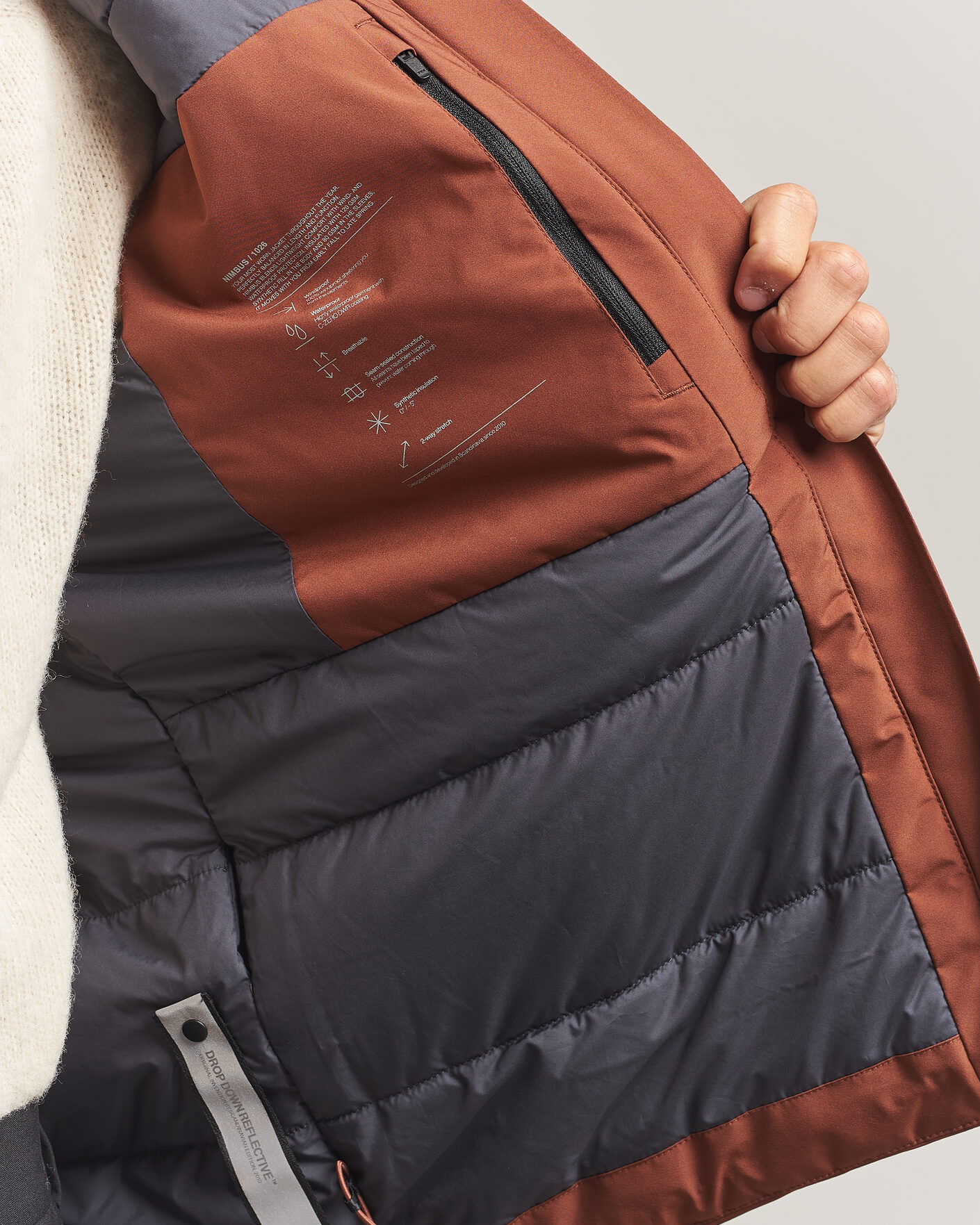 Homme | Manteaux Et Vestes | Scandinavian Edition | Nimbus Padded Hood Jacket Red Clay