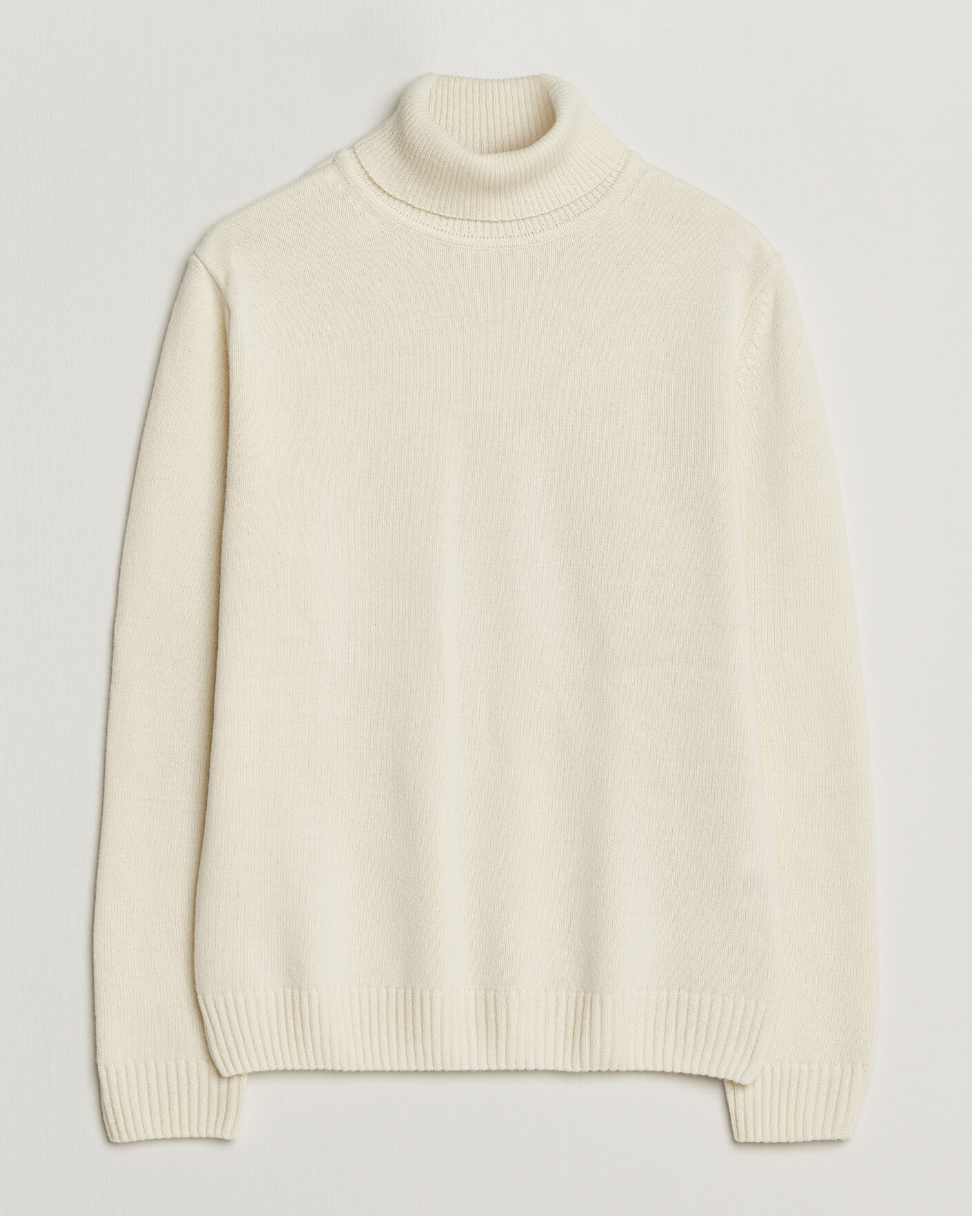 Homme | Pulls Et Tricots | Stenströms | Brushed Merino Rollneck Off White