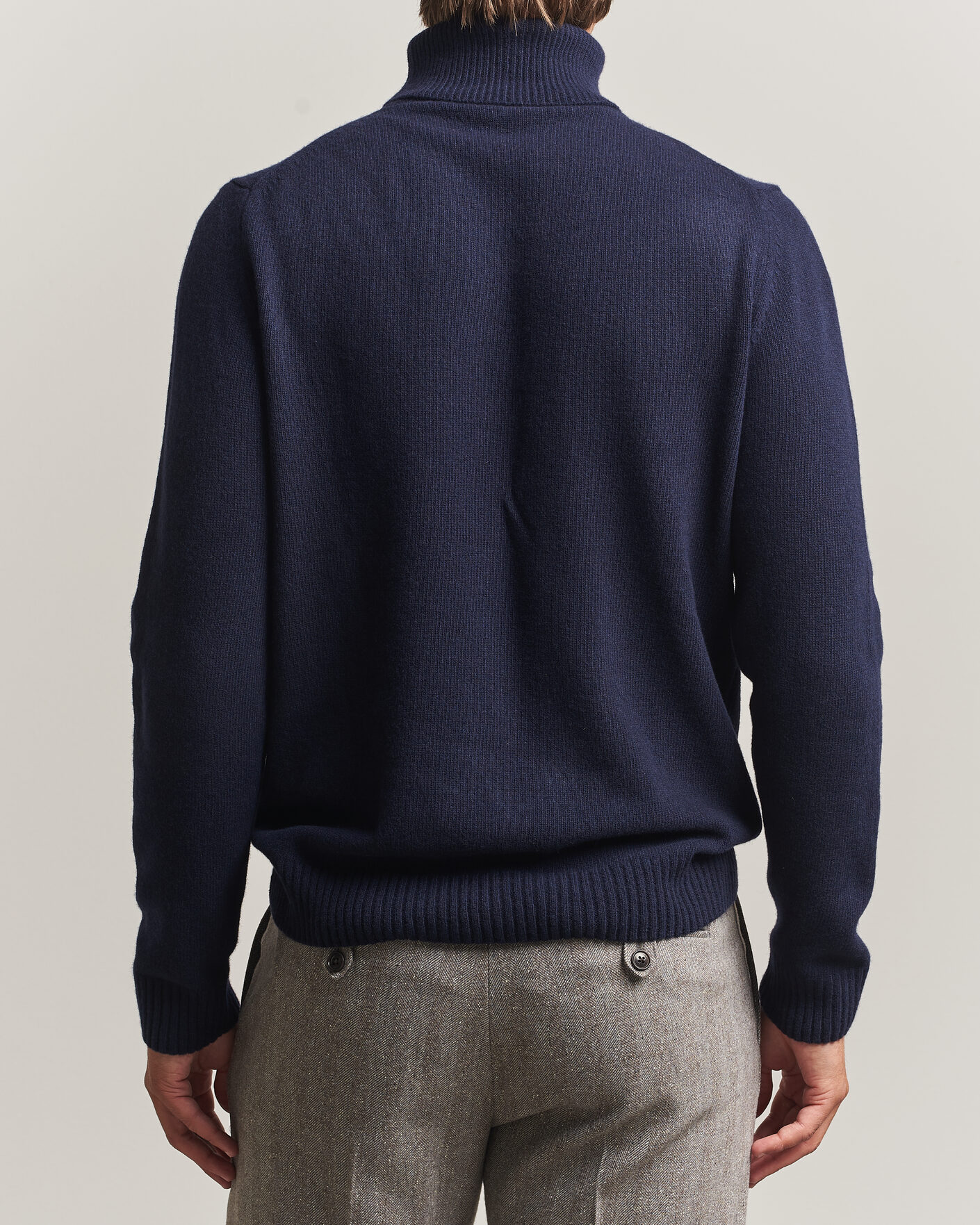 Homme | Pulls Et Tricots | Stenströms | Brushed Merino Rollneck Navy