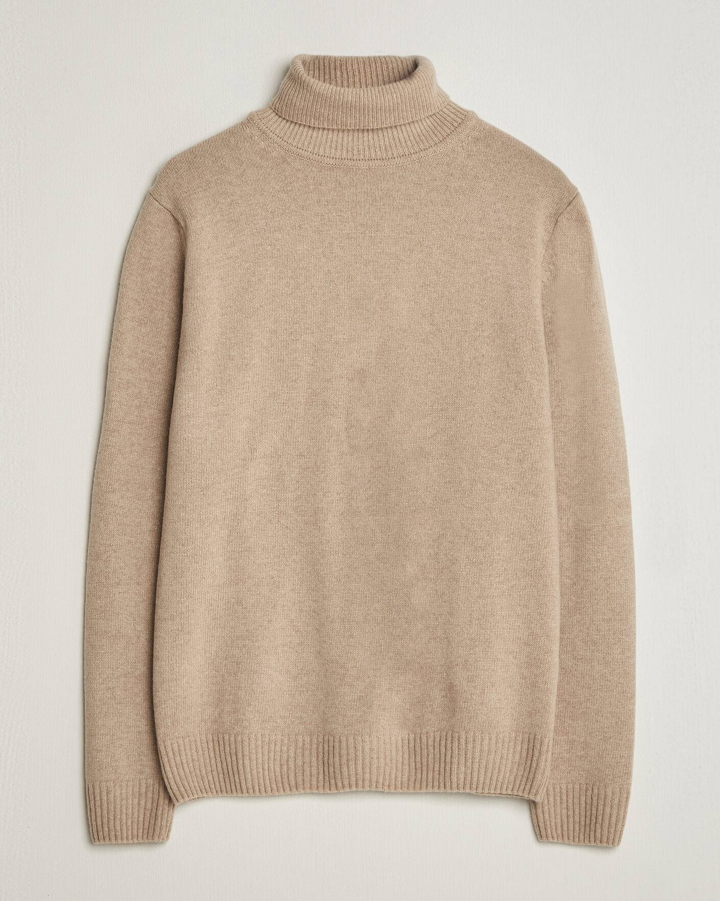 Homme | Pulls Et Tricots | Stenströms | Brushed Merino Rollneck Beige