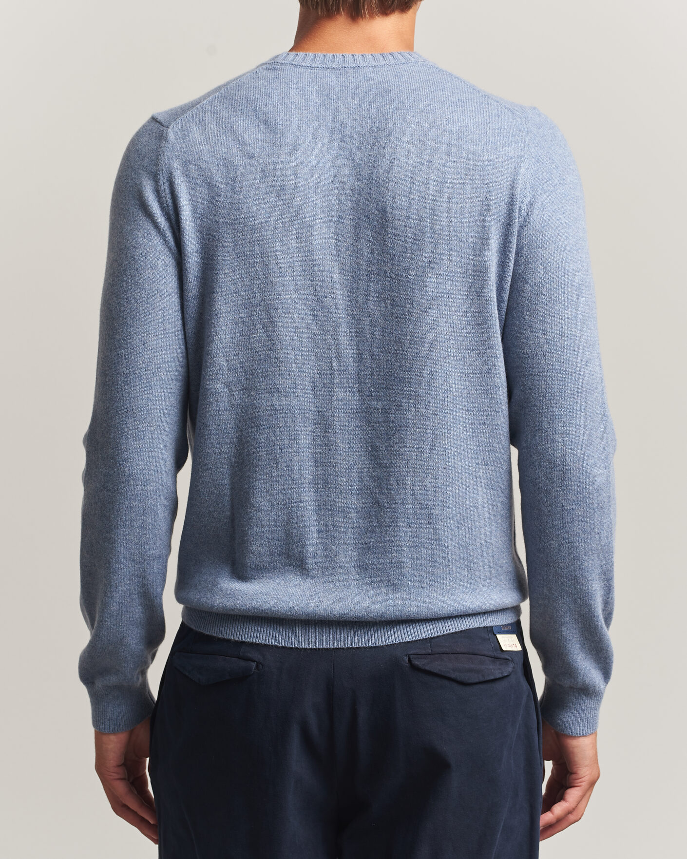Homme | Pulls Et Tricots | Stenströms | Cashmere Crewneck Light Blue
