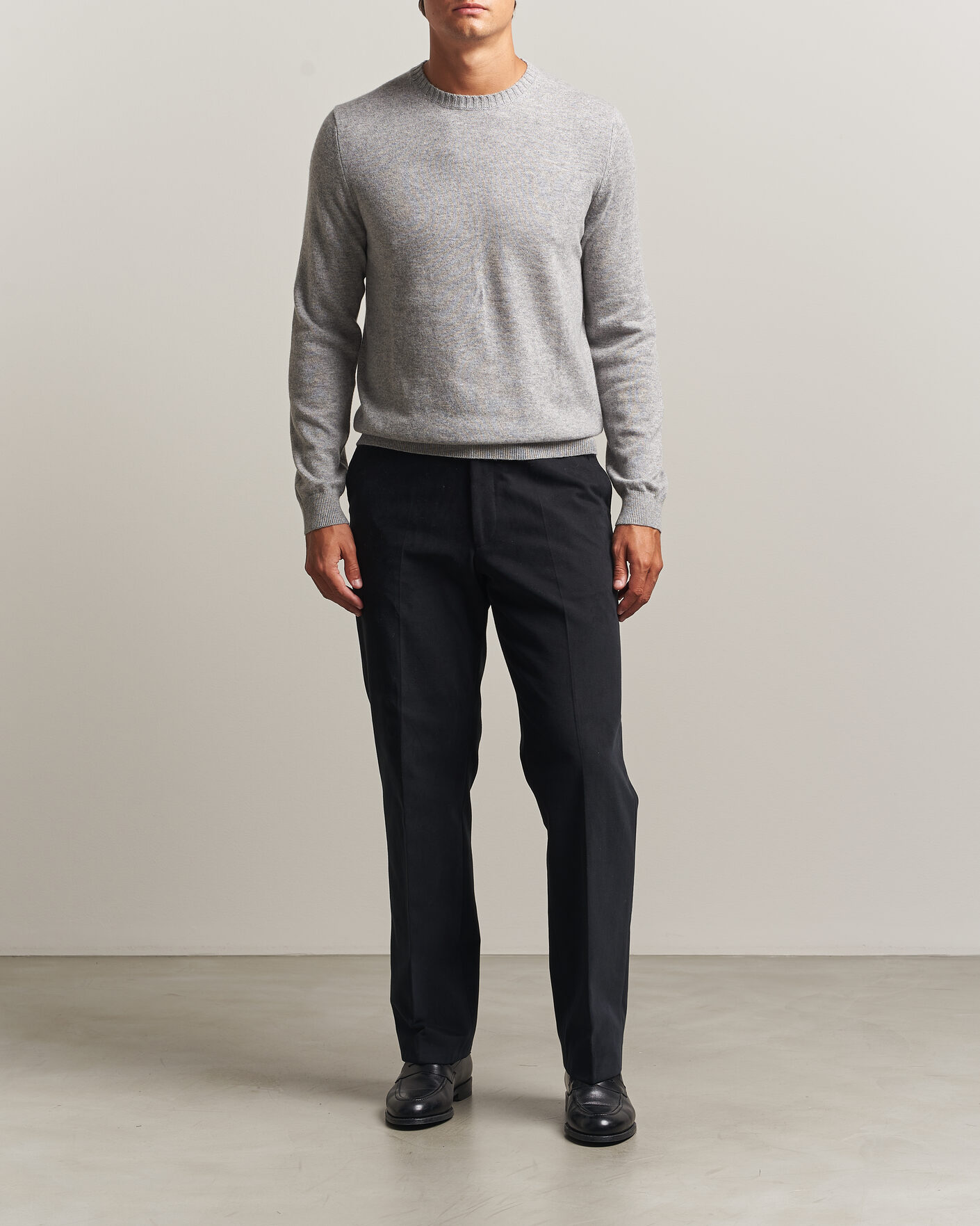 Homme | Pulls Et Tricots | Stenströms | Cashmere Crewneck Grey