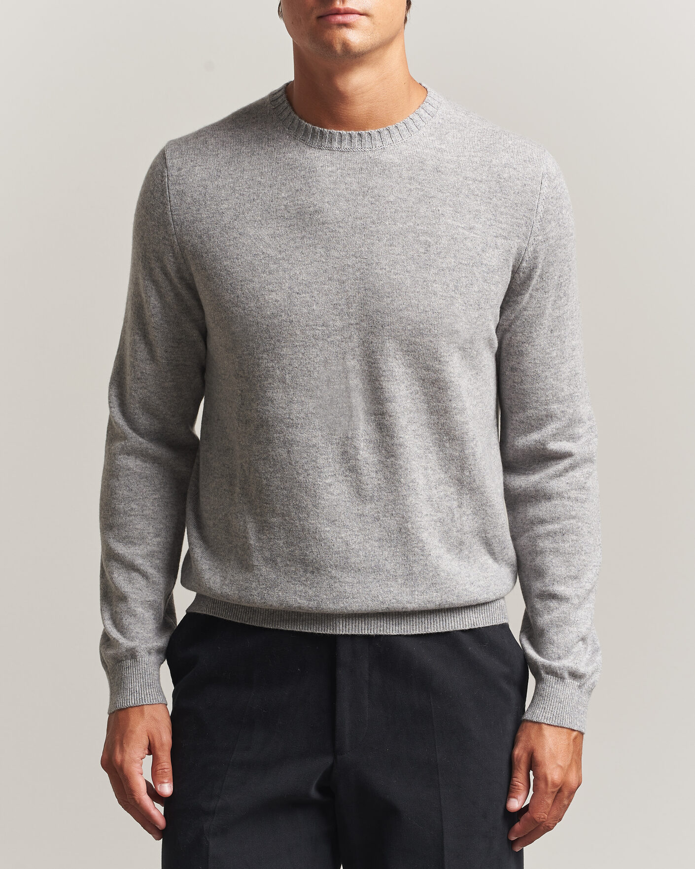 Homme | Pulls Et Tricots | Stenströms | Cashmere Crewneck Grey