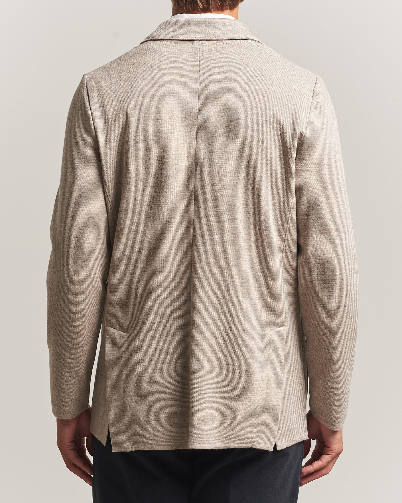 Homme | Blazers | Stenströms | Milano Knitted Merino Blazer Beige
