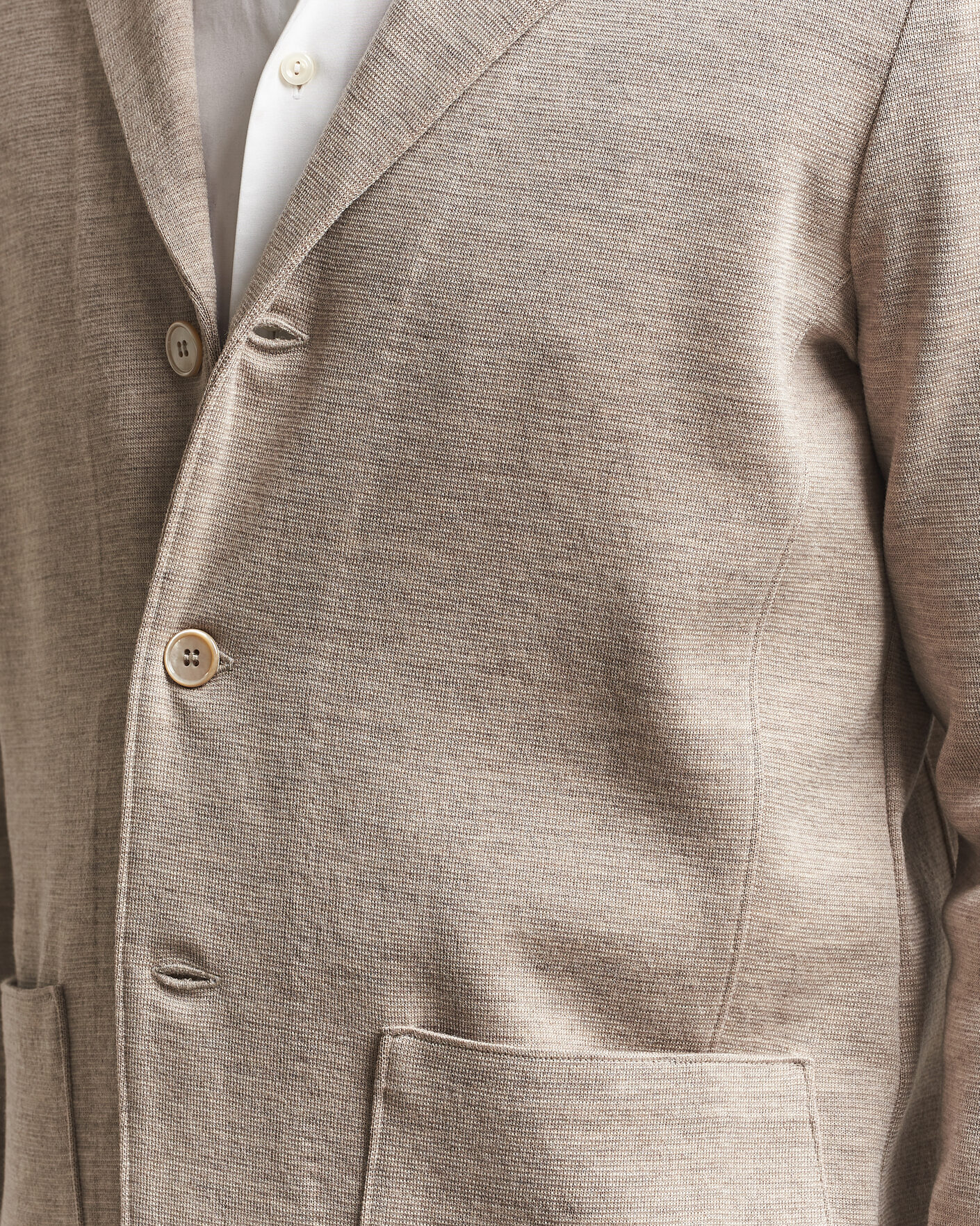 Homme | Blazers | Stenströms | Milano Knitted Merino Blazer Beige