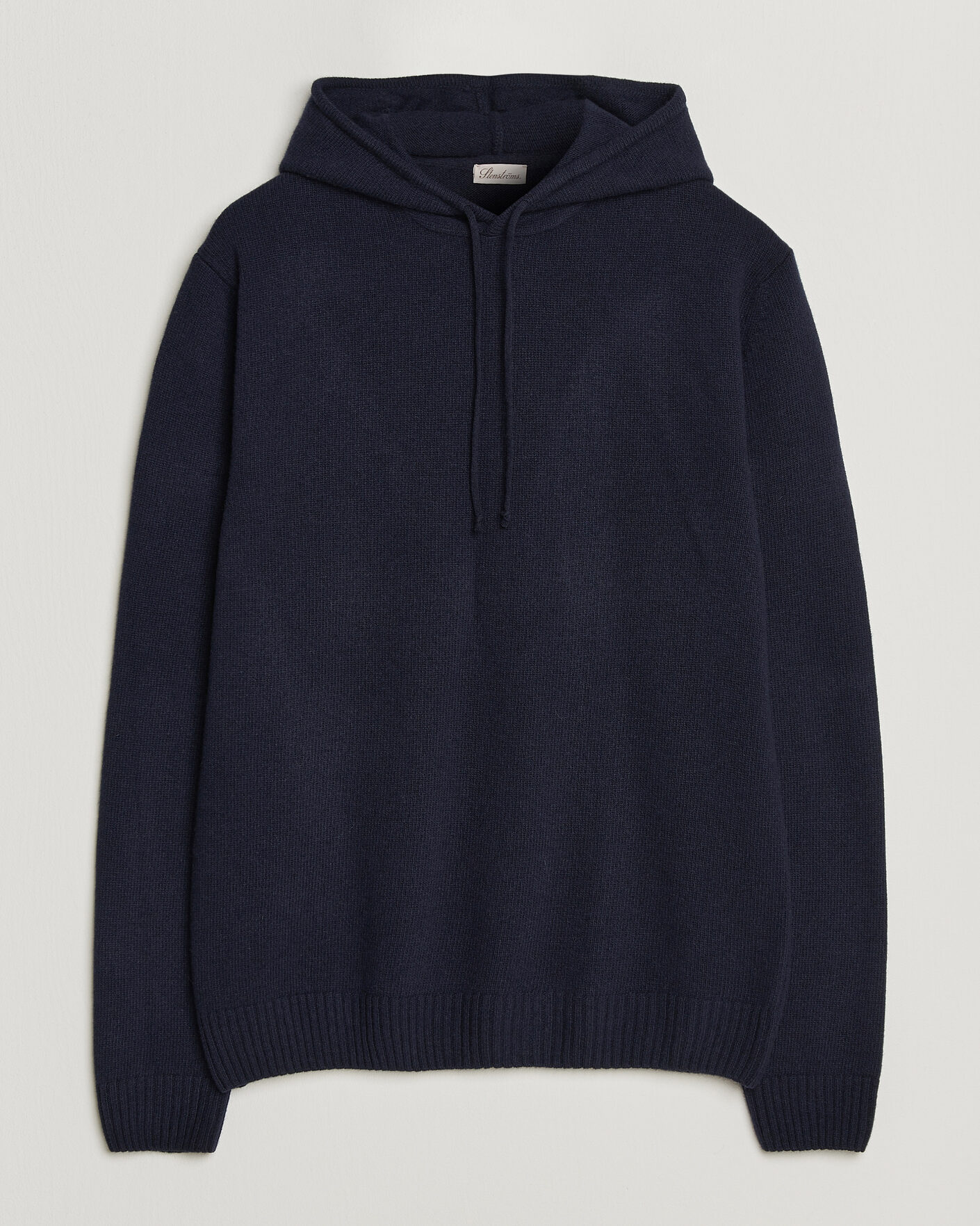 Homme | Pulls Et Tricots | Stenströms | Brushed Merino Hood Navy