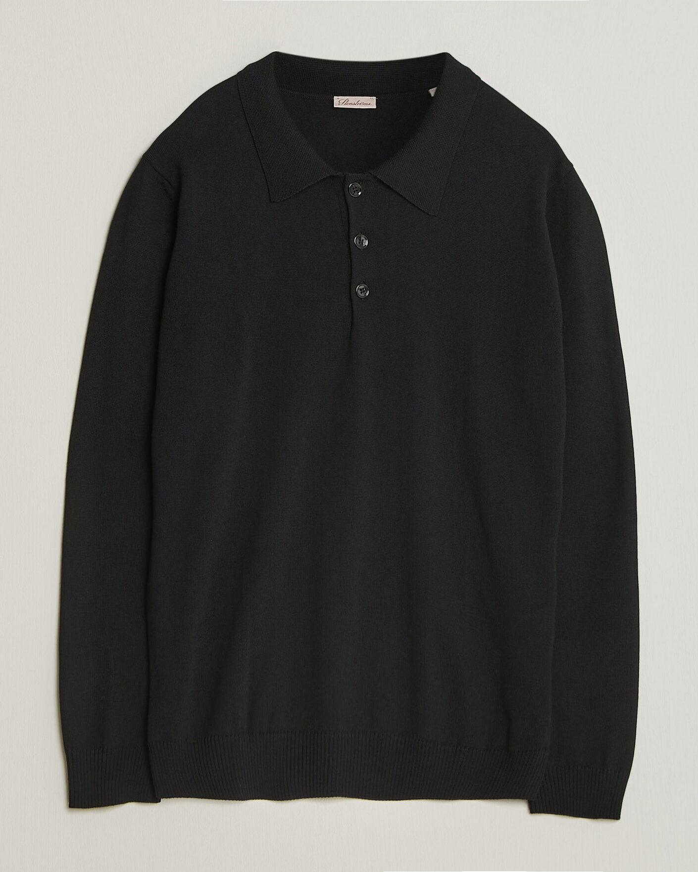Homme | Pulls Et Tricots | Stenströms | Merino Polo Black