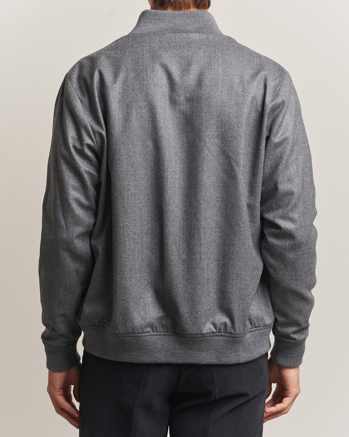 Homme | Manteaux Et Vestes | Stenströms | Flannel Bomber Jacket Grey